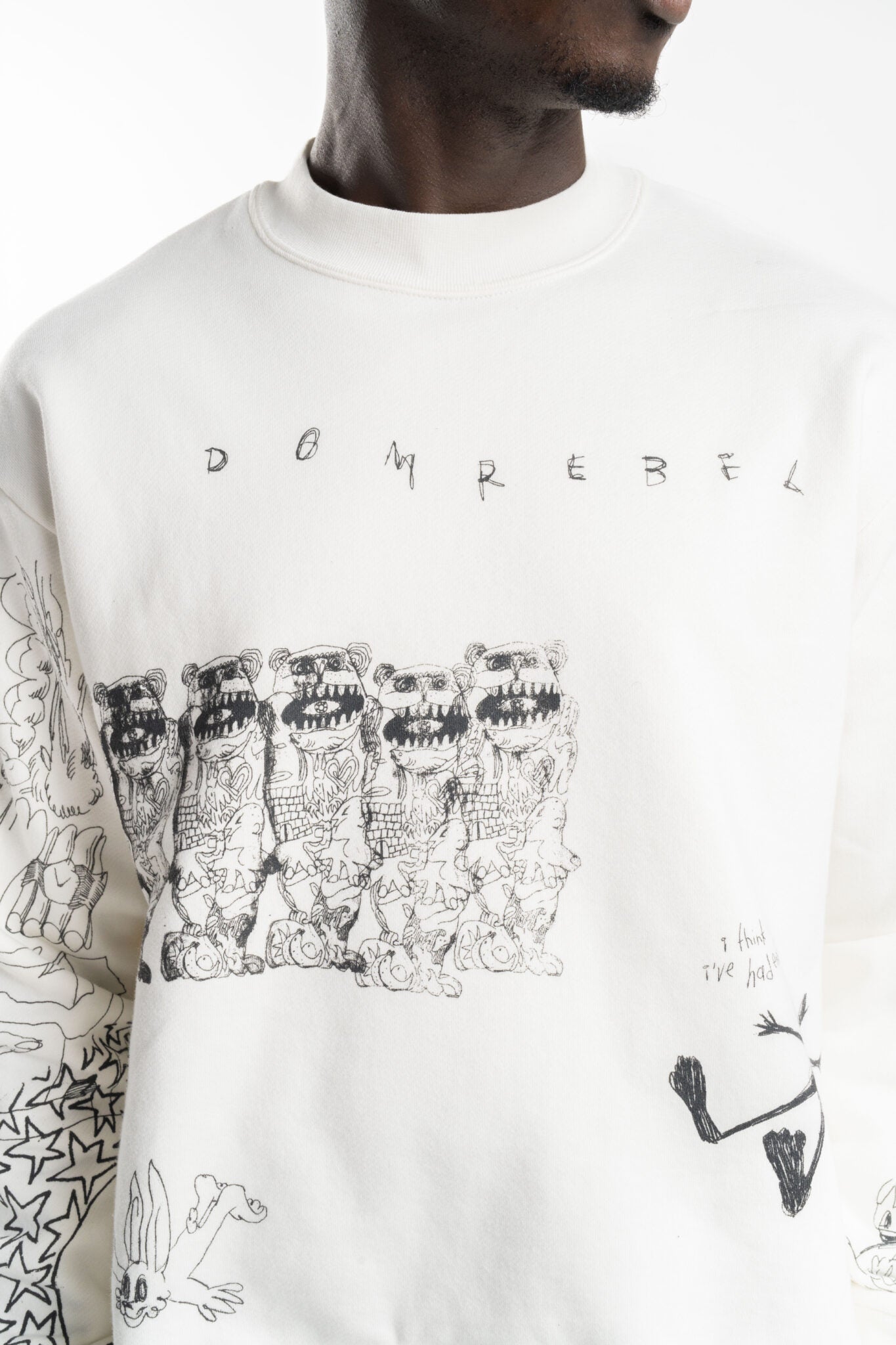 DOMREBEL Joy Sweatshirt Antique White