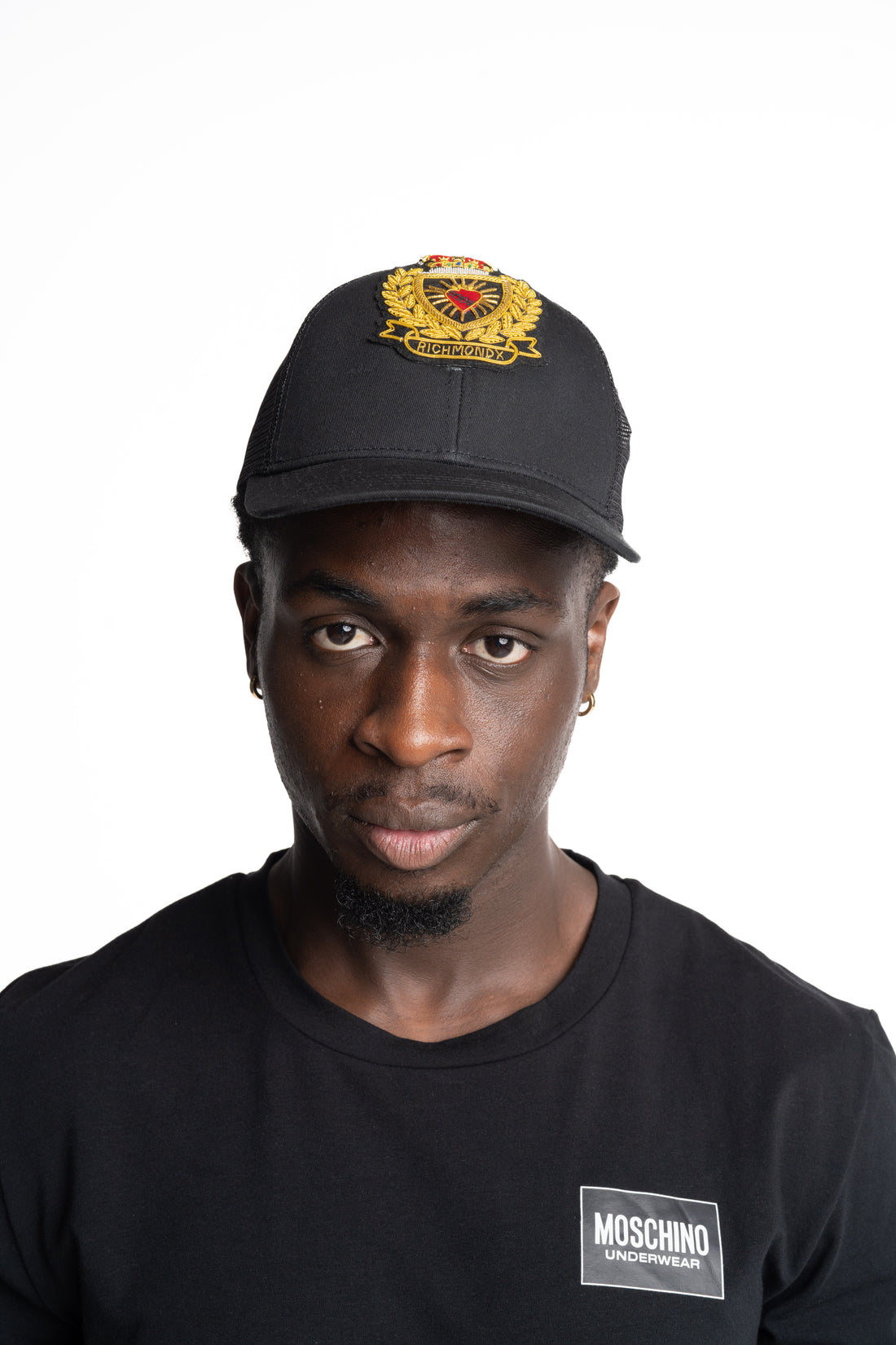 John Richmond Men's Baseball Cap Pigna | UMA25397BTCBJ-Black