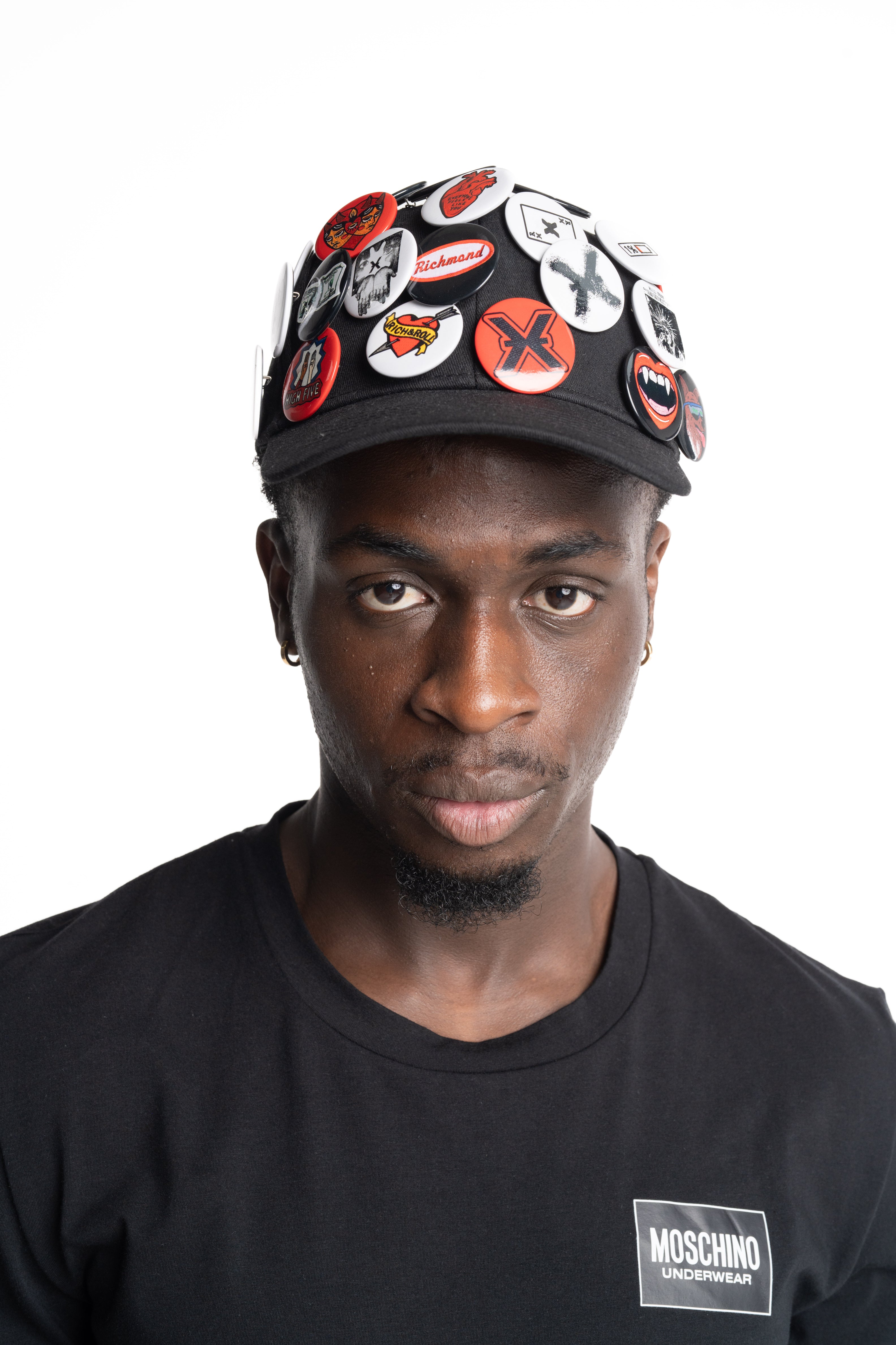 John Richmond Men's Baseball Cap Alam | UMA25399BTTA-Black
