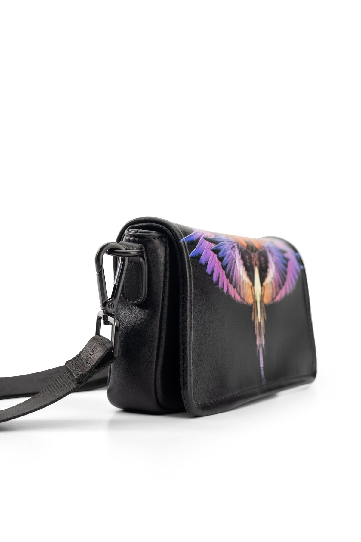 County of Milan Mini Bag w/Strap Black/Orange Wings | COMAS260415