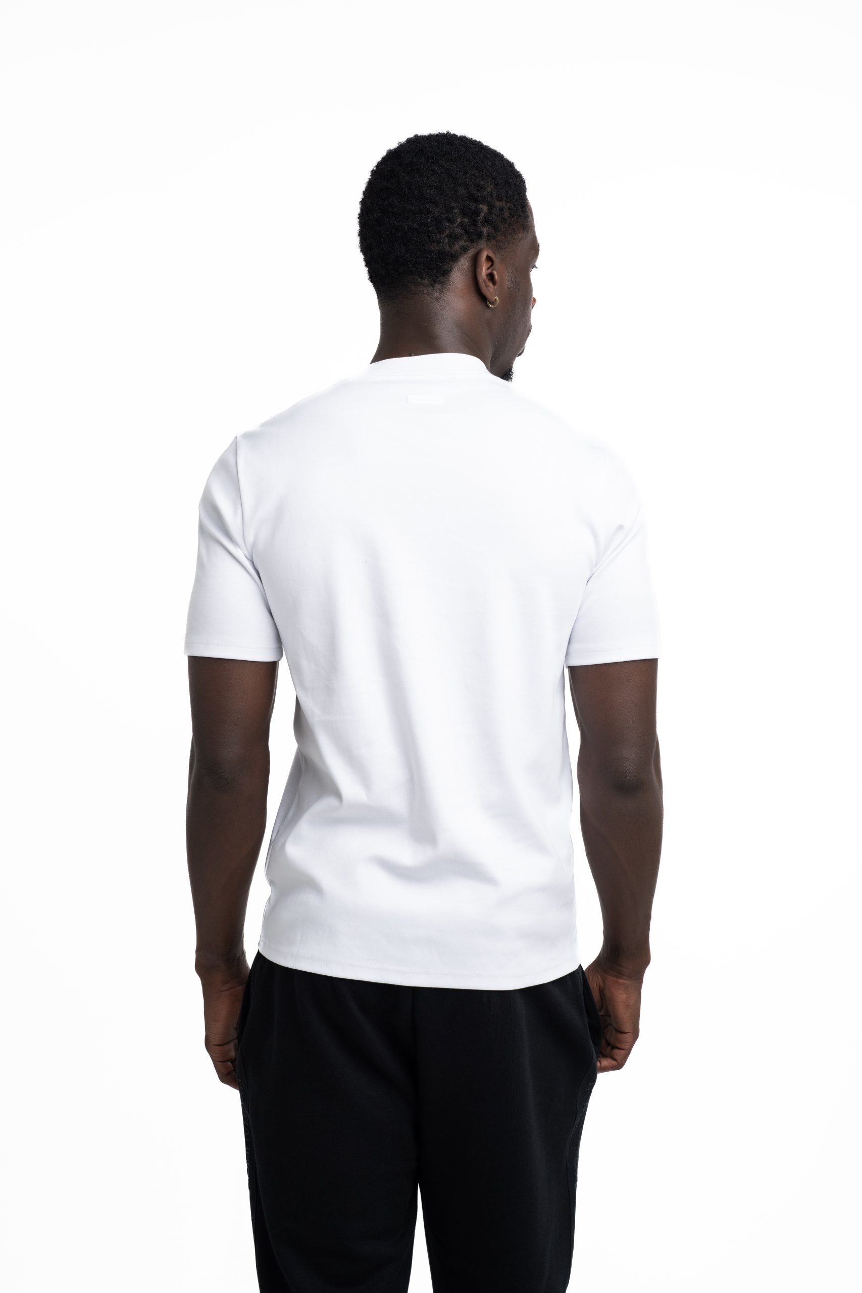 Hydraulics Men's Regular Fit Leather Badge T Shirt White |