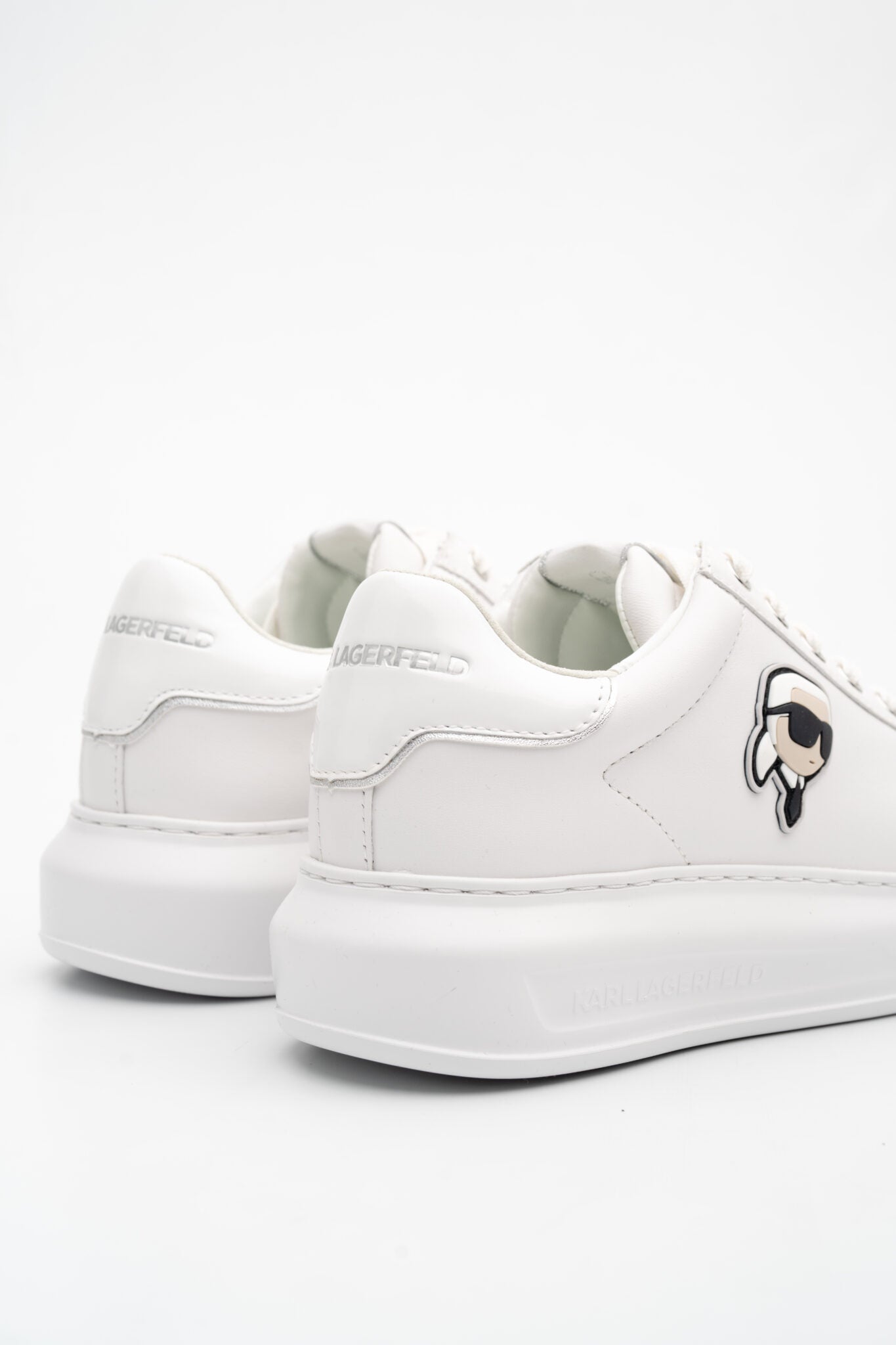Core) Karl Lagerfeld Ladies Kapri NFT Lo Lace White Lthr/ Mono