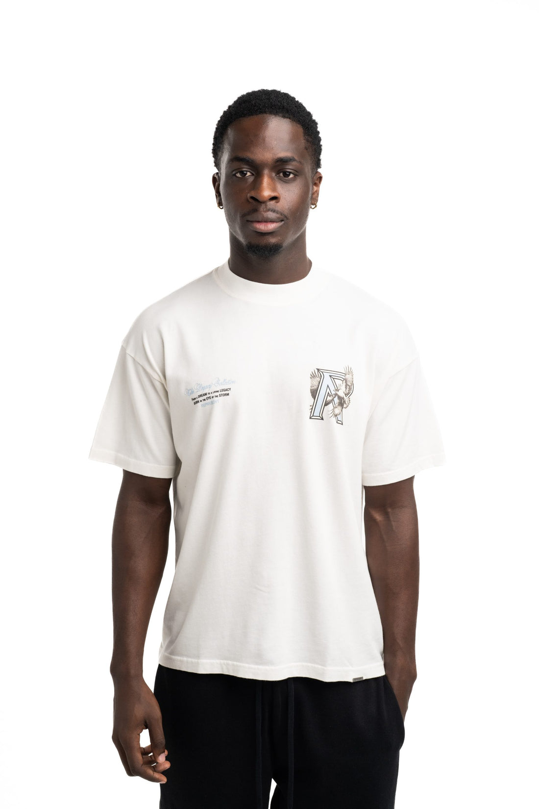 Represent Men's Legacy Falcon T Shirt | MLM100735-72-Flat White