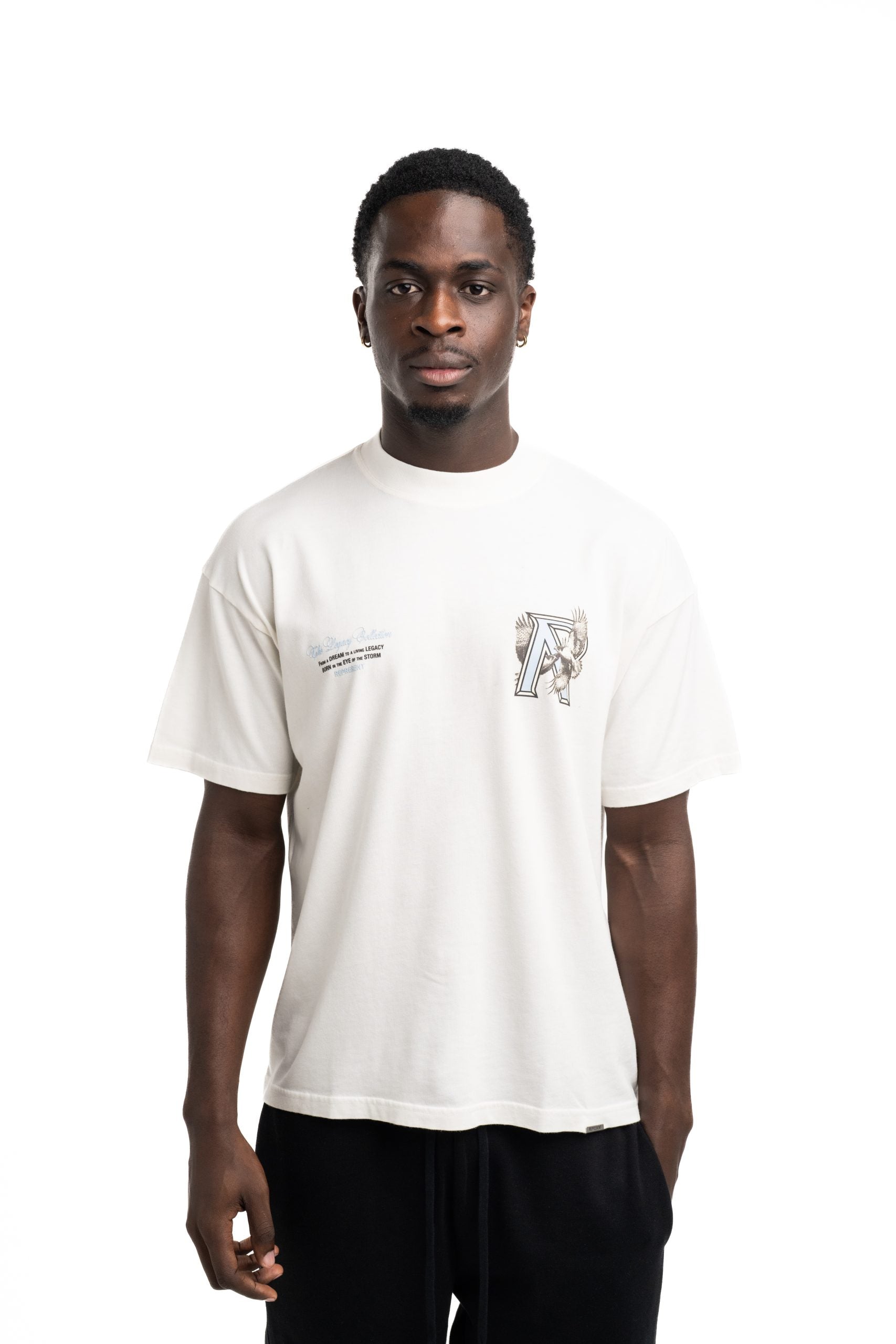 Represent Men's Legacy Falcon T Shirt | MLM100735-72-Flat White