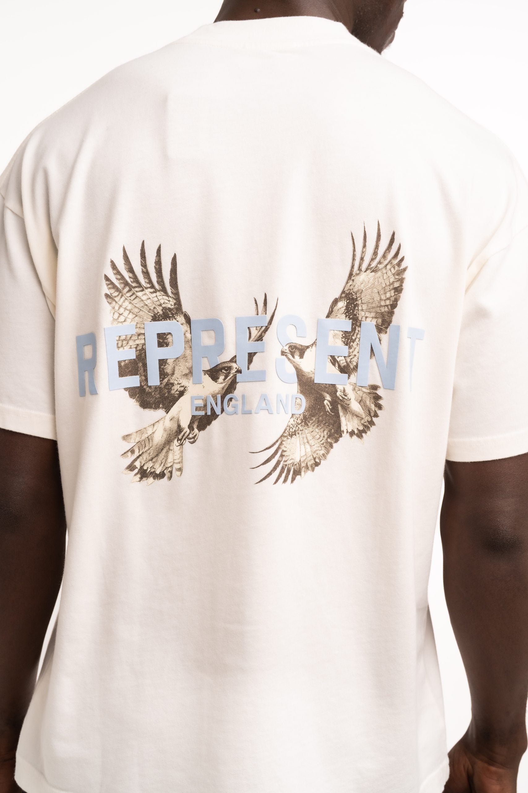 Represent Men's Legacy Falcon T Shirt | MLM100735-72-Flat White
