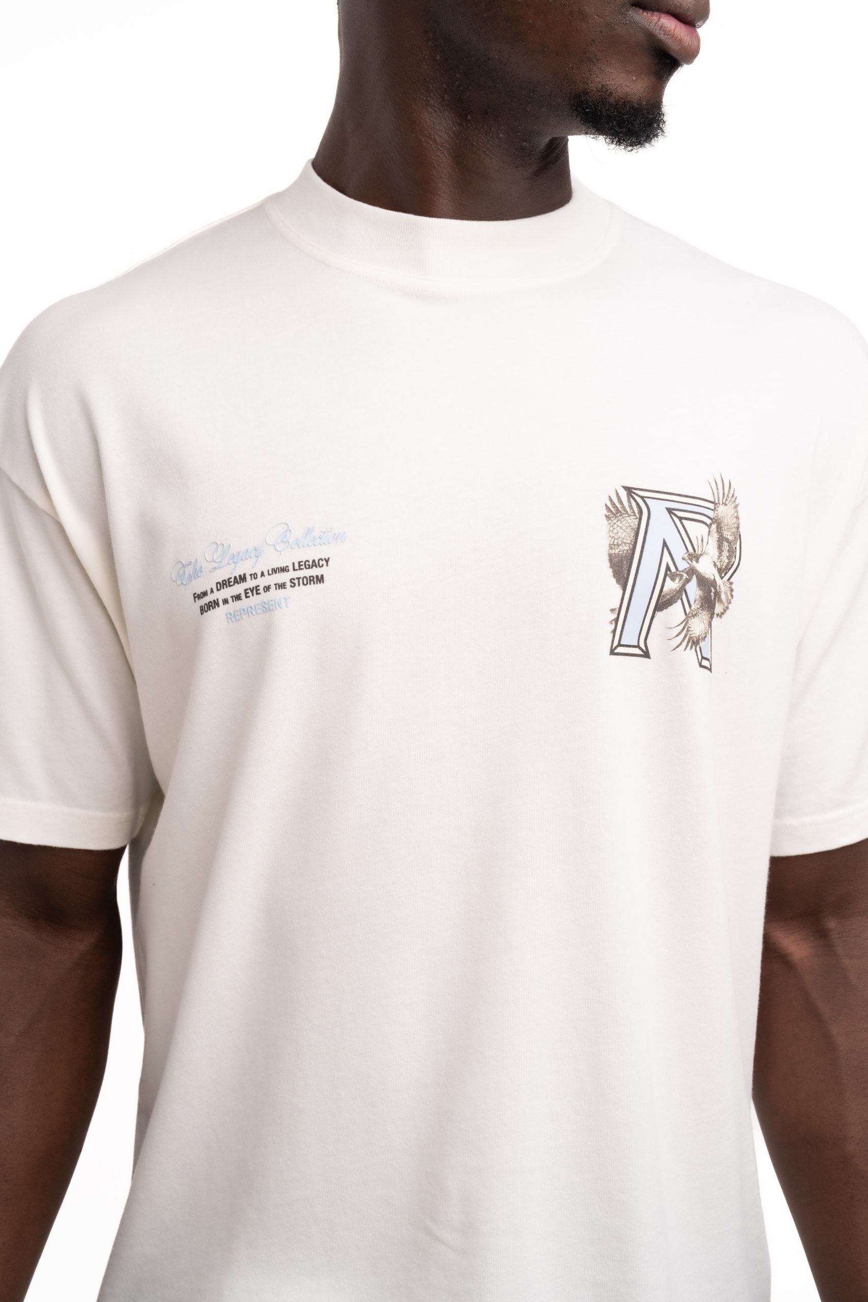 Represent Men's Legacy Falcon T Shirt | MLM100735-72-Flat White