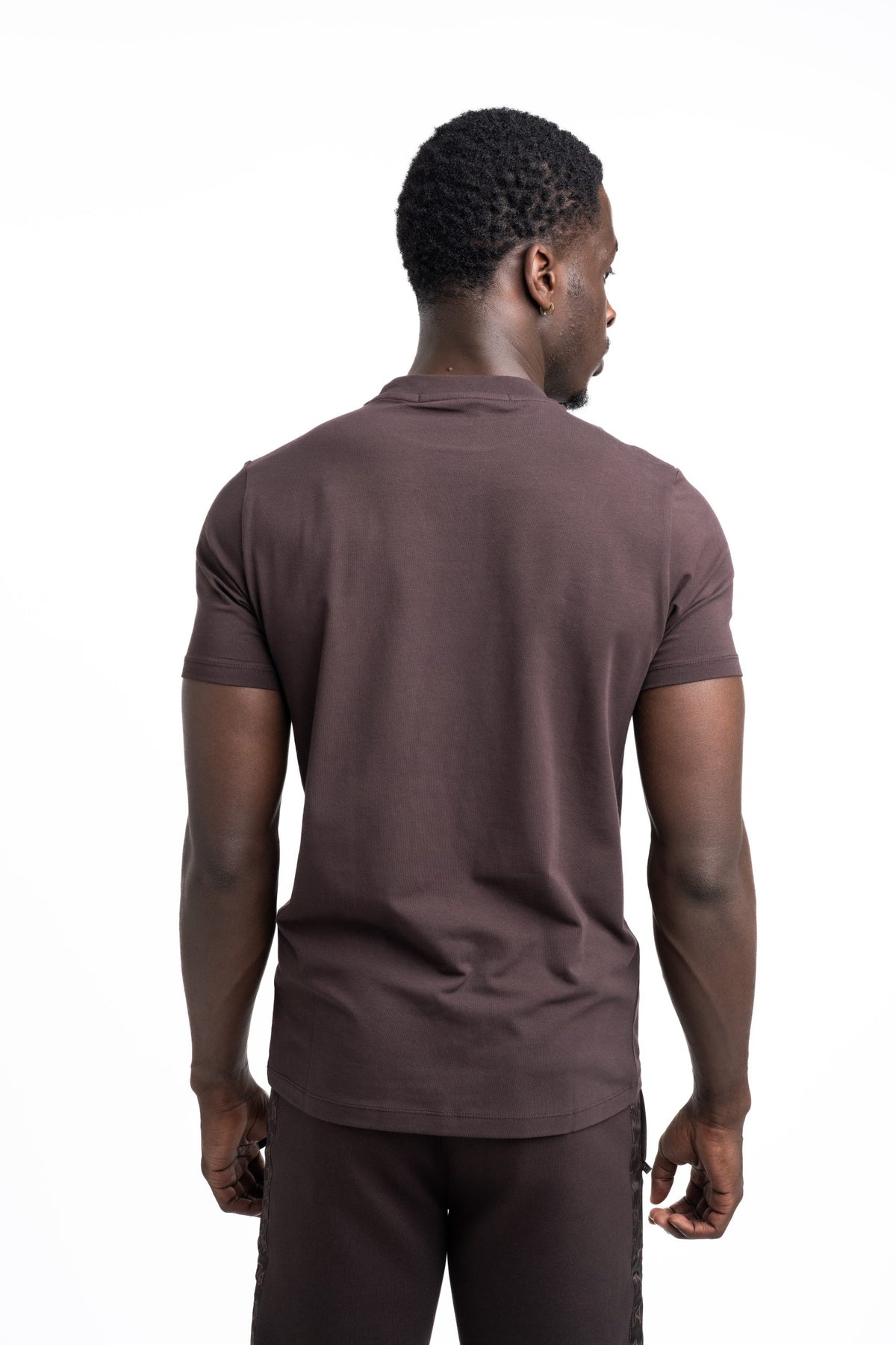 Karl Lagerfeld Men's T Shirt Crewneck Black/Brown | 7550305612-490