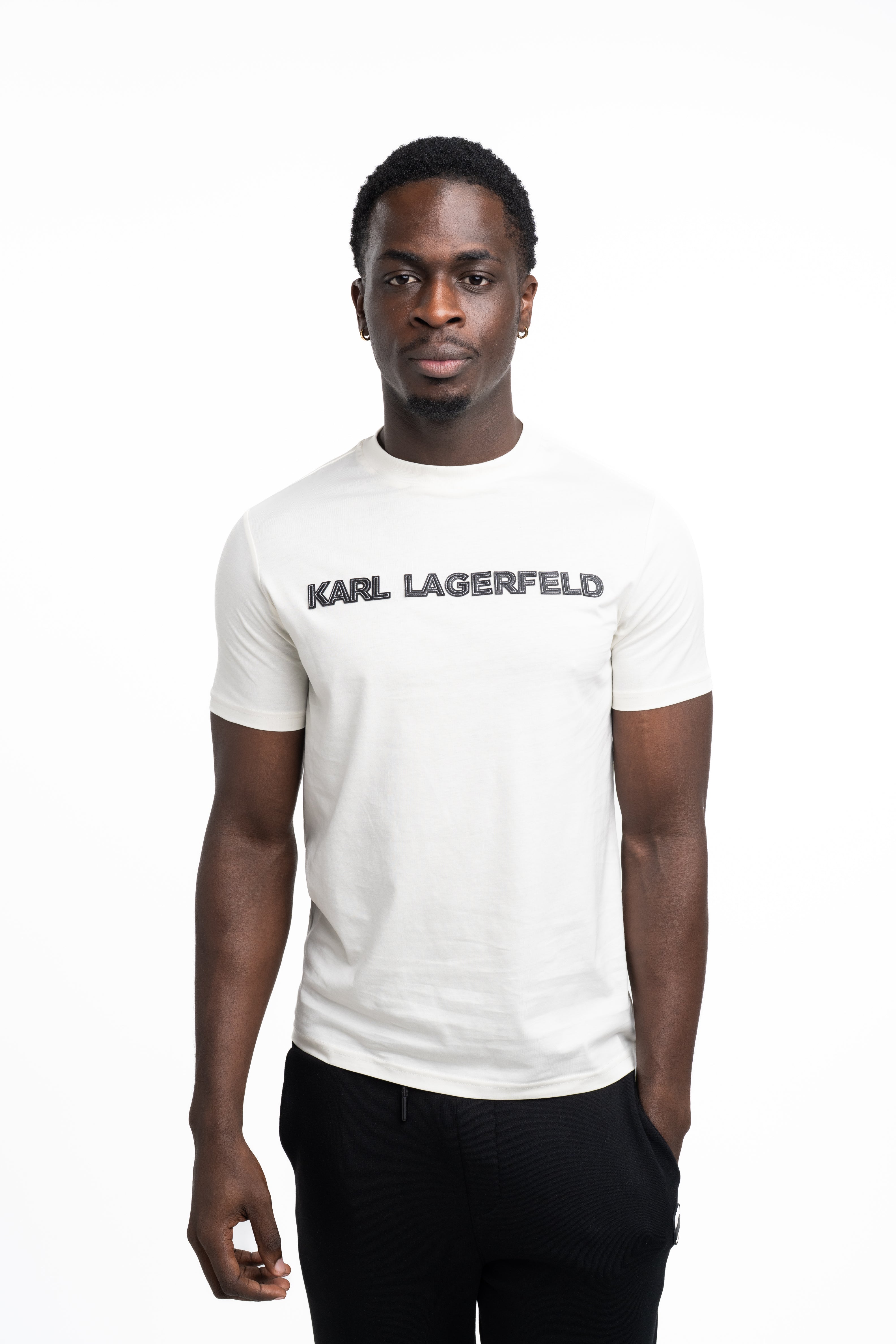 Karl Lagerfeld Men's T Shirt Crewneck Champagne | 7550765612-80