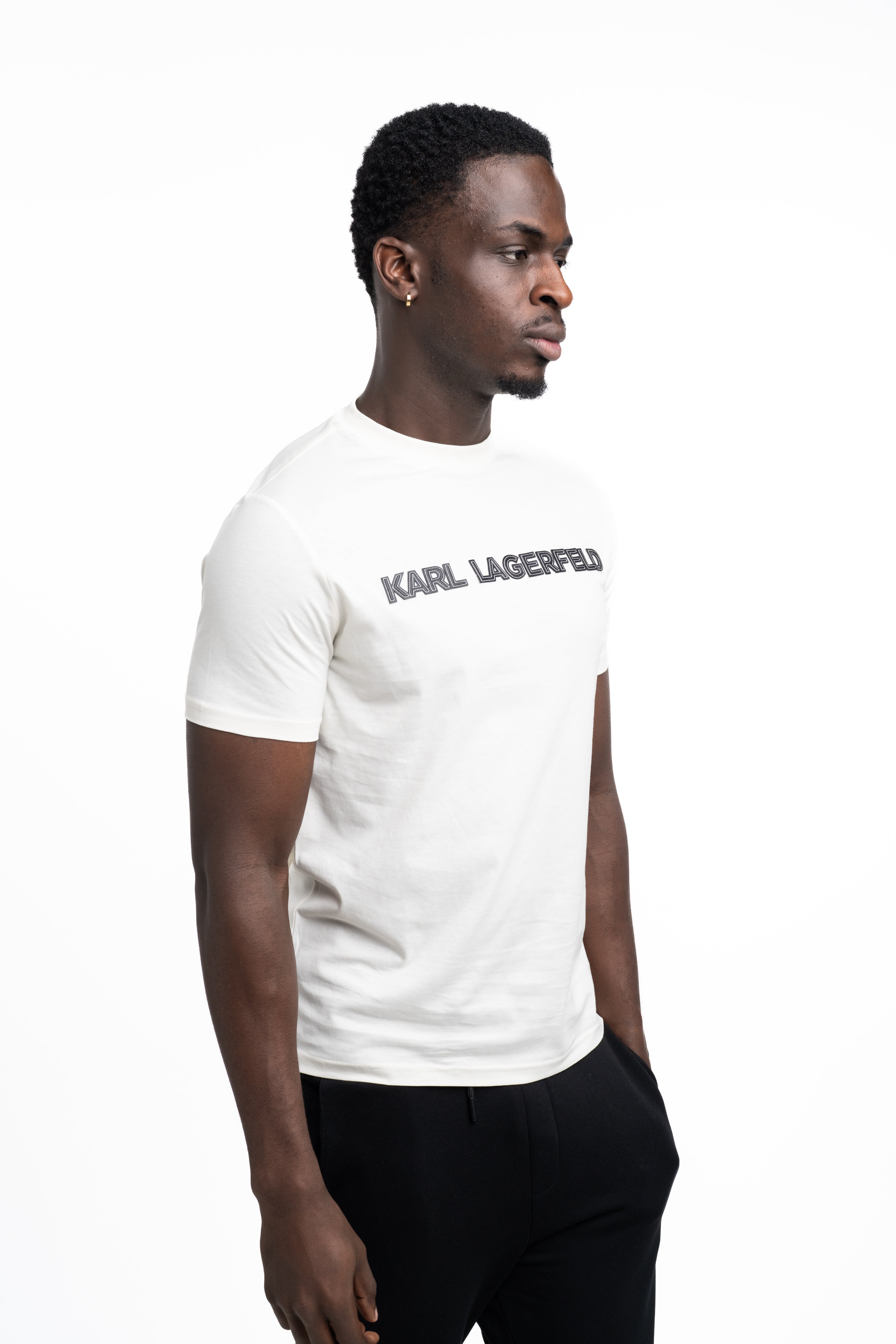 Karl Lagerfeld Men's T Shirt Crewneck Champagne | 7550765612-80