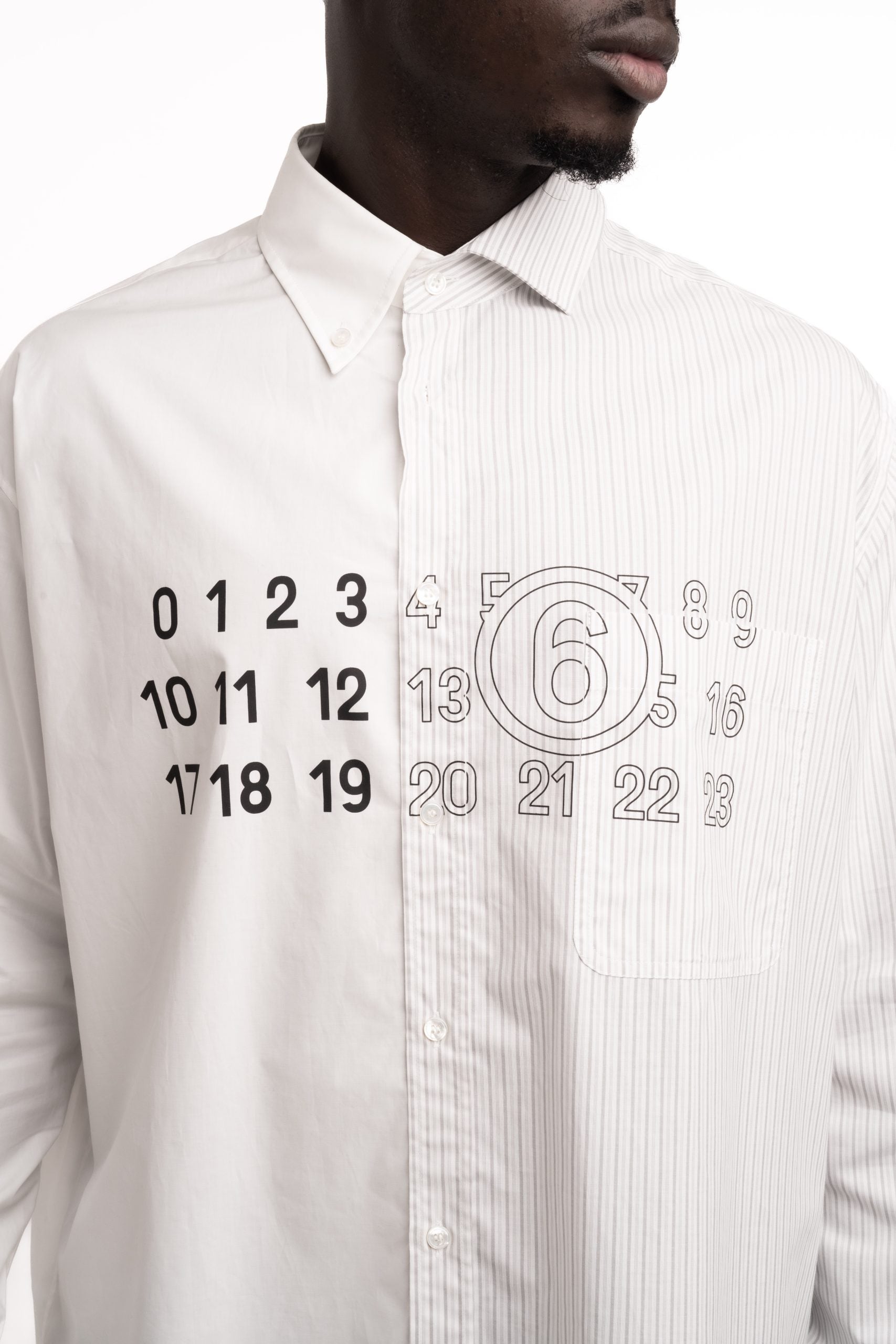 MM6 Maison Margiela Men's Long Sleeved Shirt | SH0DT0025-MTN085-961