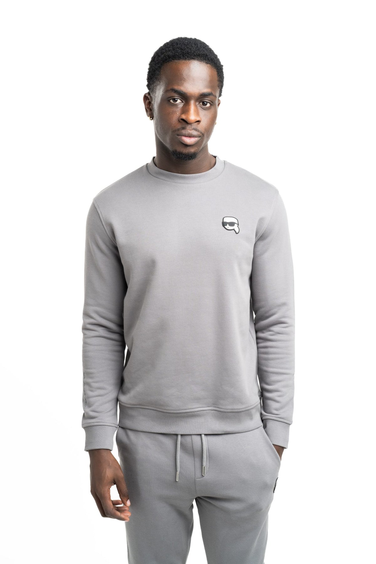 (Core) Karl Lagerfeld Men's Sweat Crewneck Dark Grey | 7057105619-940