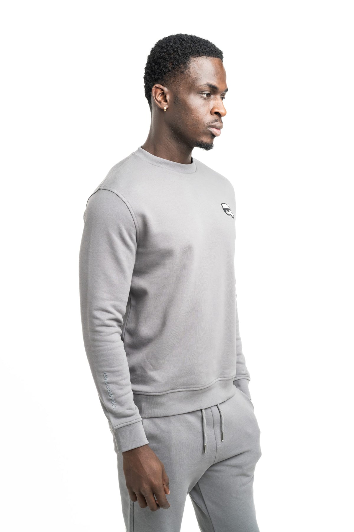 (Core) Karl Lagerfeld Men's Sweat Crewneck Dark Grey | 7057105619-940