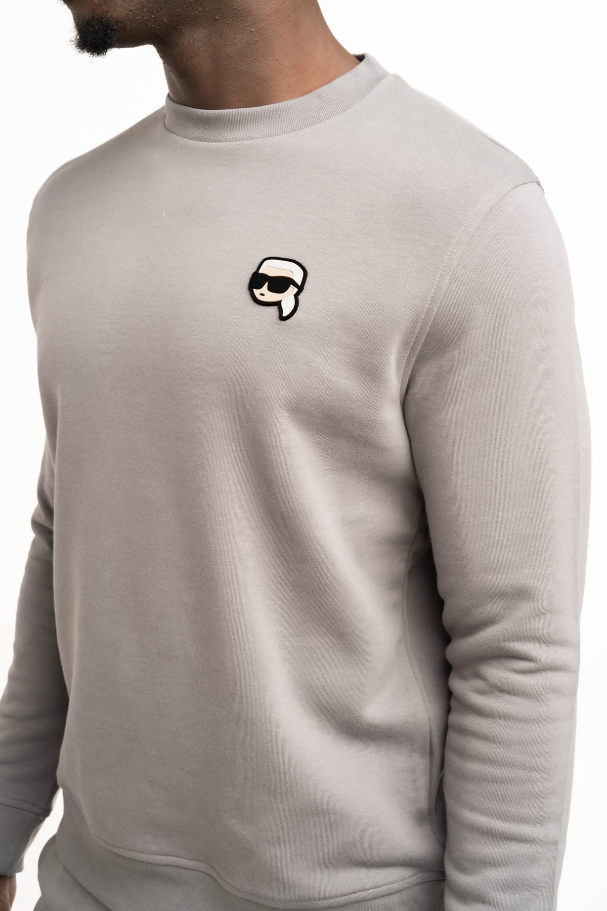 (Core) Karl Lagerfeld Men's Sweat Crewneck Dark Grey | 7057105619-940