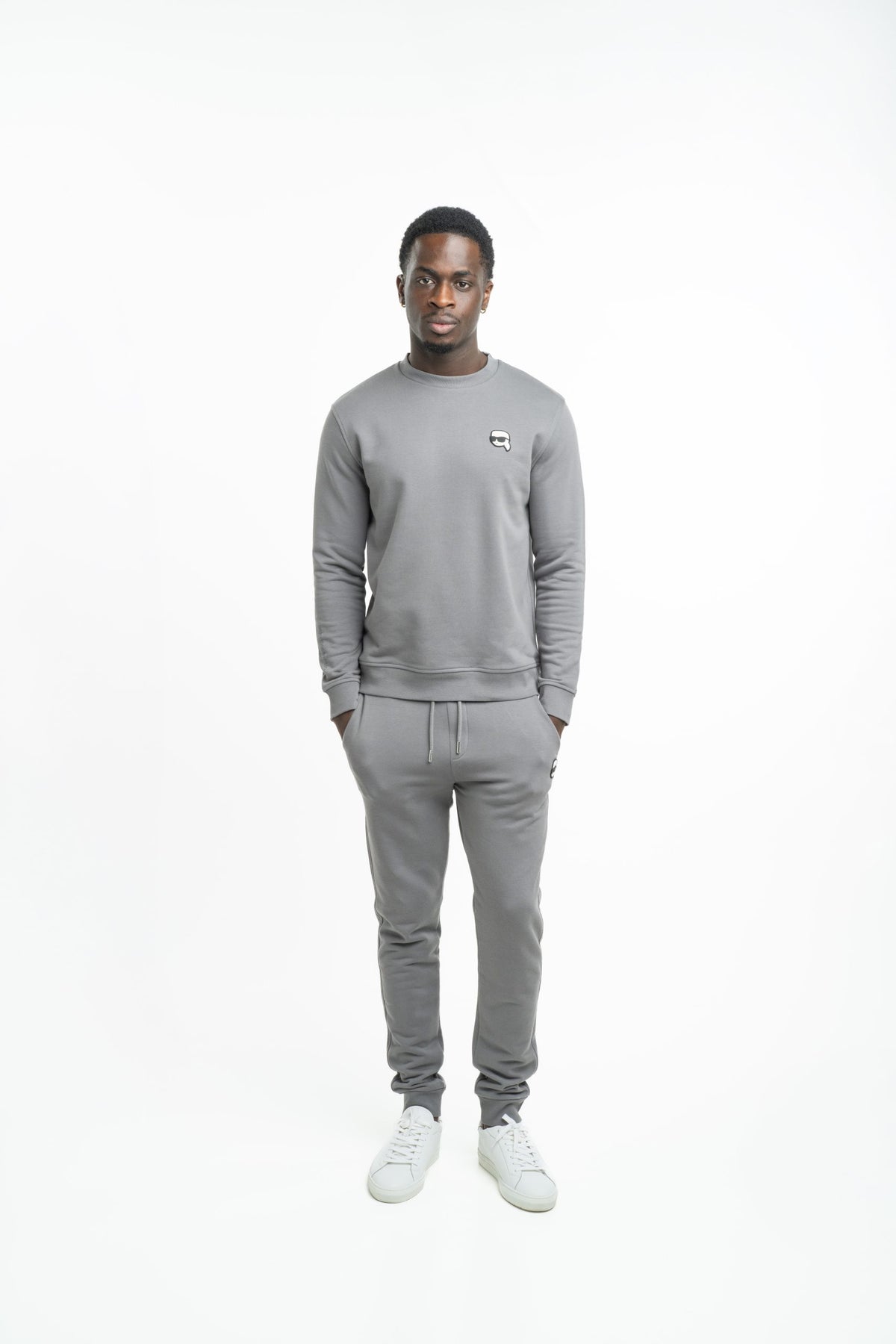 (Core) Karl Lagerfeld Men's Sweat Crewneck Dark Grey | 7057105619-940