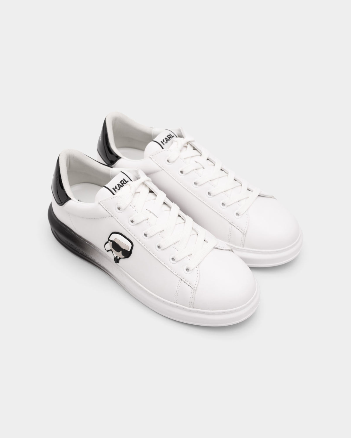 Karl Lagerfeld Men's Kapri Ombre NFT Lo Lace White Lthr | KL52530F-011