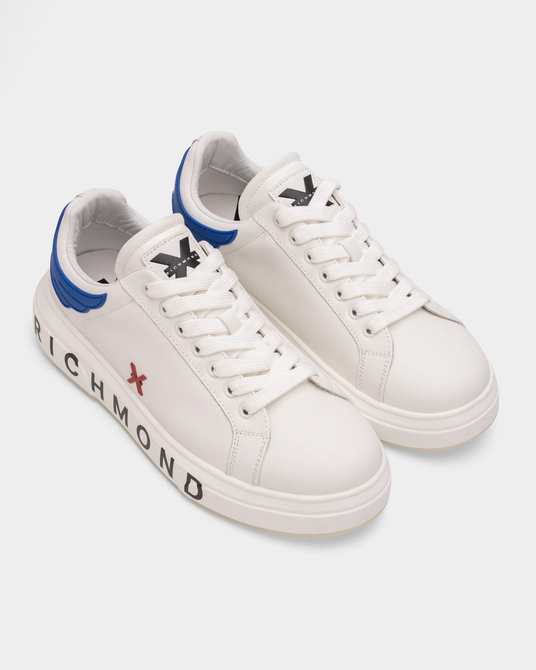 (Core) John Richmond Men's Shoes Leather White/Bluette | 29101-CP-D