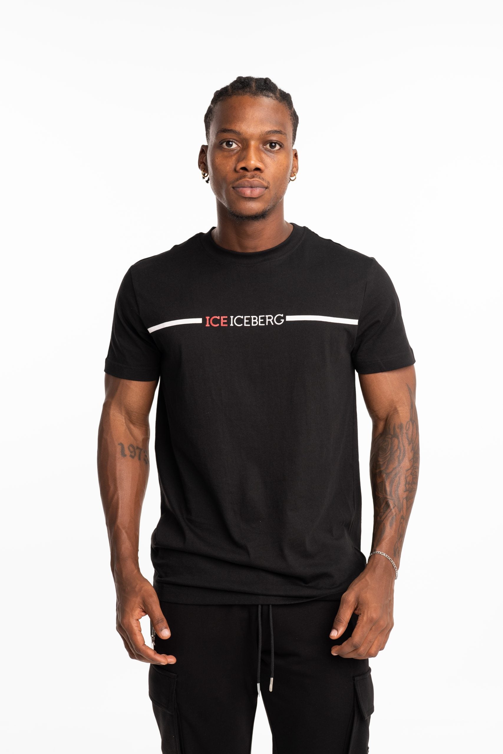 Ice Iceberg Men's T Shirt Black | S1MF0206332-9000