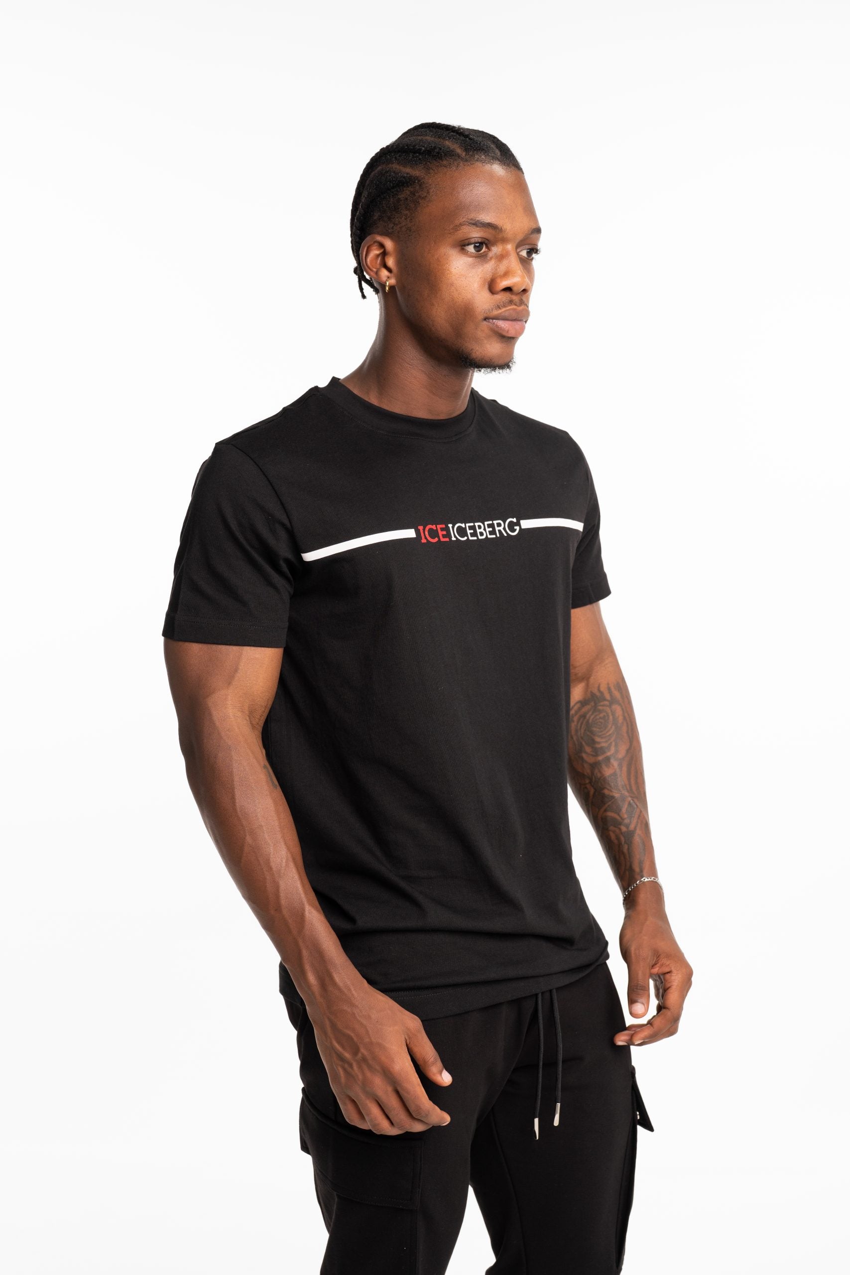 Ice Iceberg Men's T Shirt Black | S1MF0206332-9000