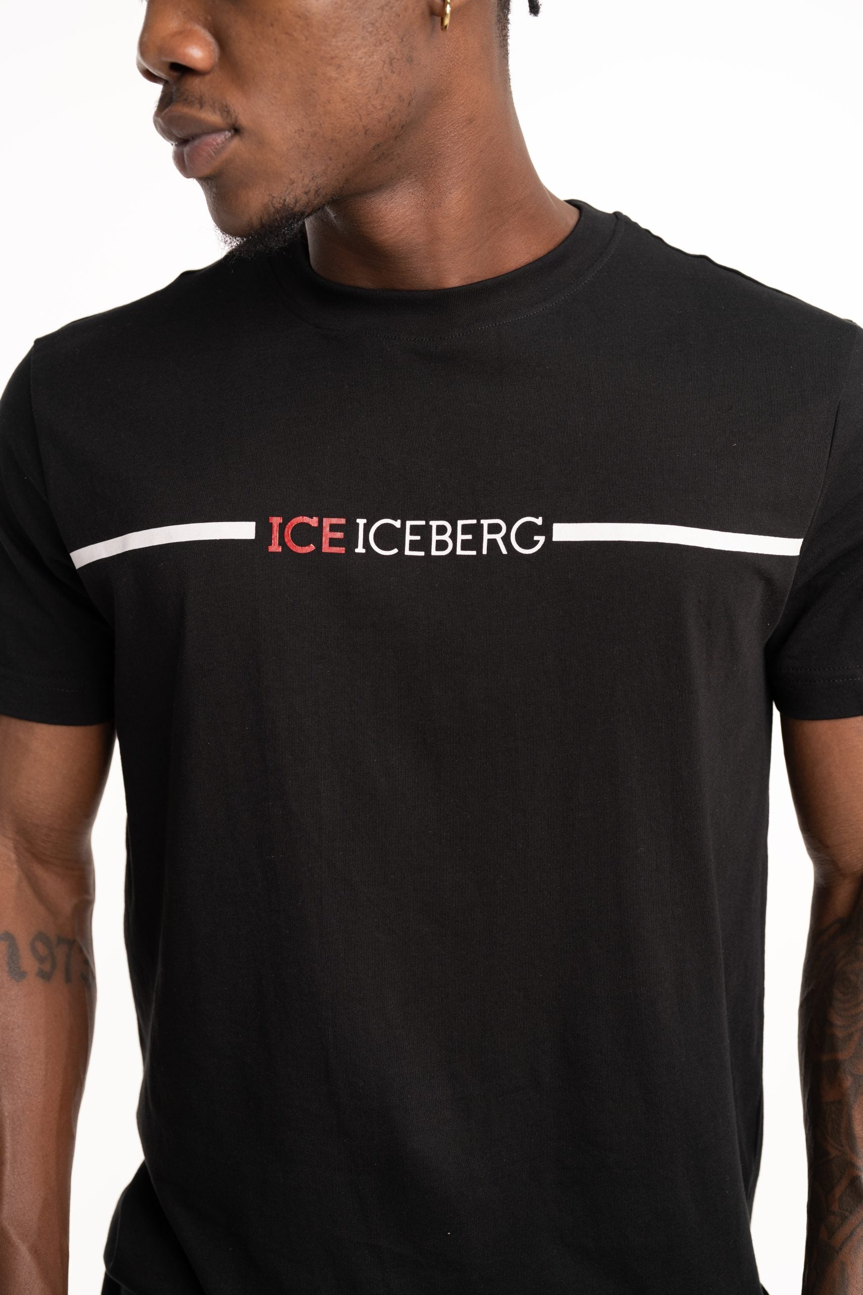 Ice Iceberg Men's T Shirt Black | S1MF0206332-9000