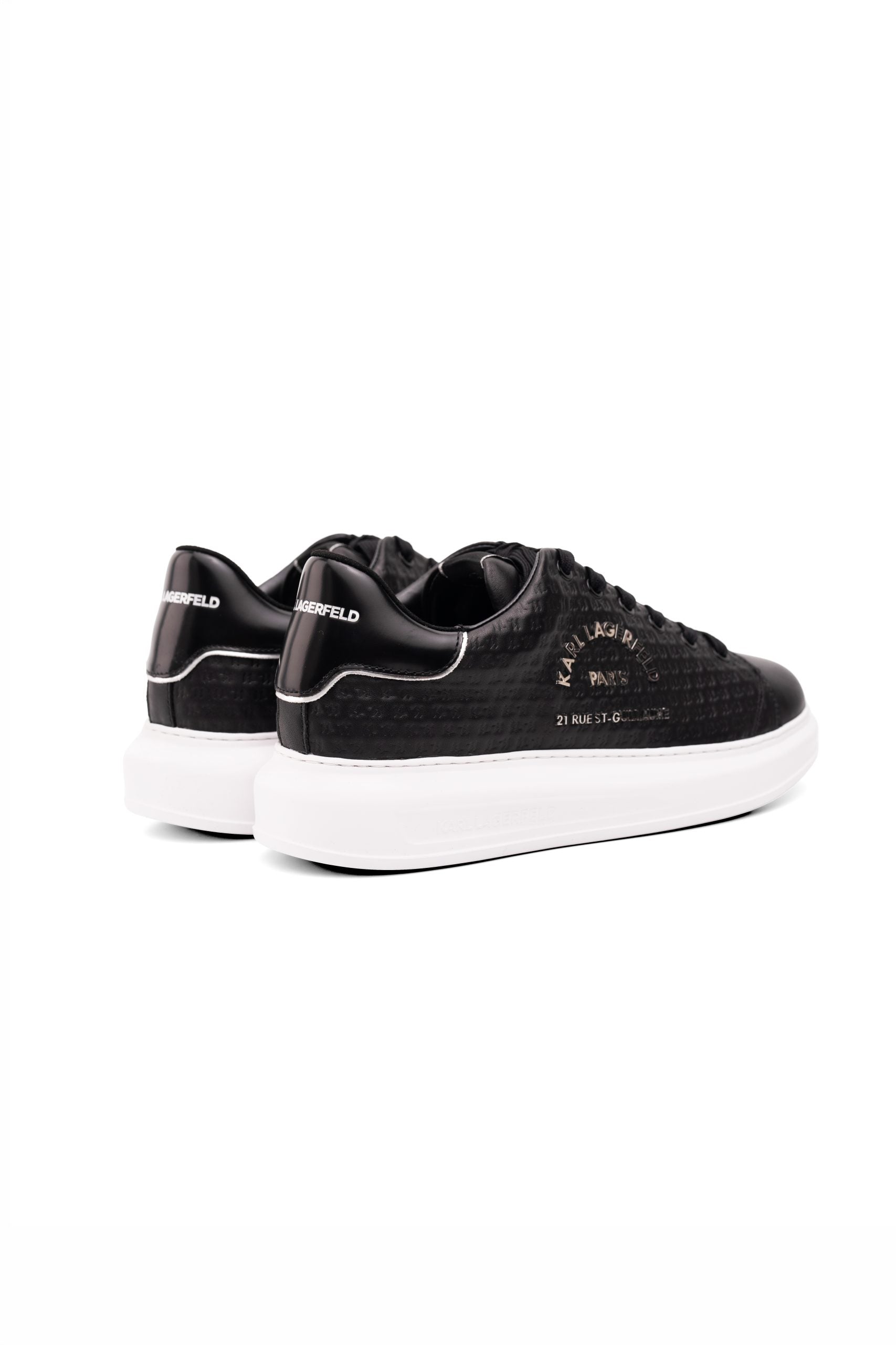 Karl Lagerfeld Men's Kapri KL Microgram Lo Black Lthr | Hydraulics