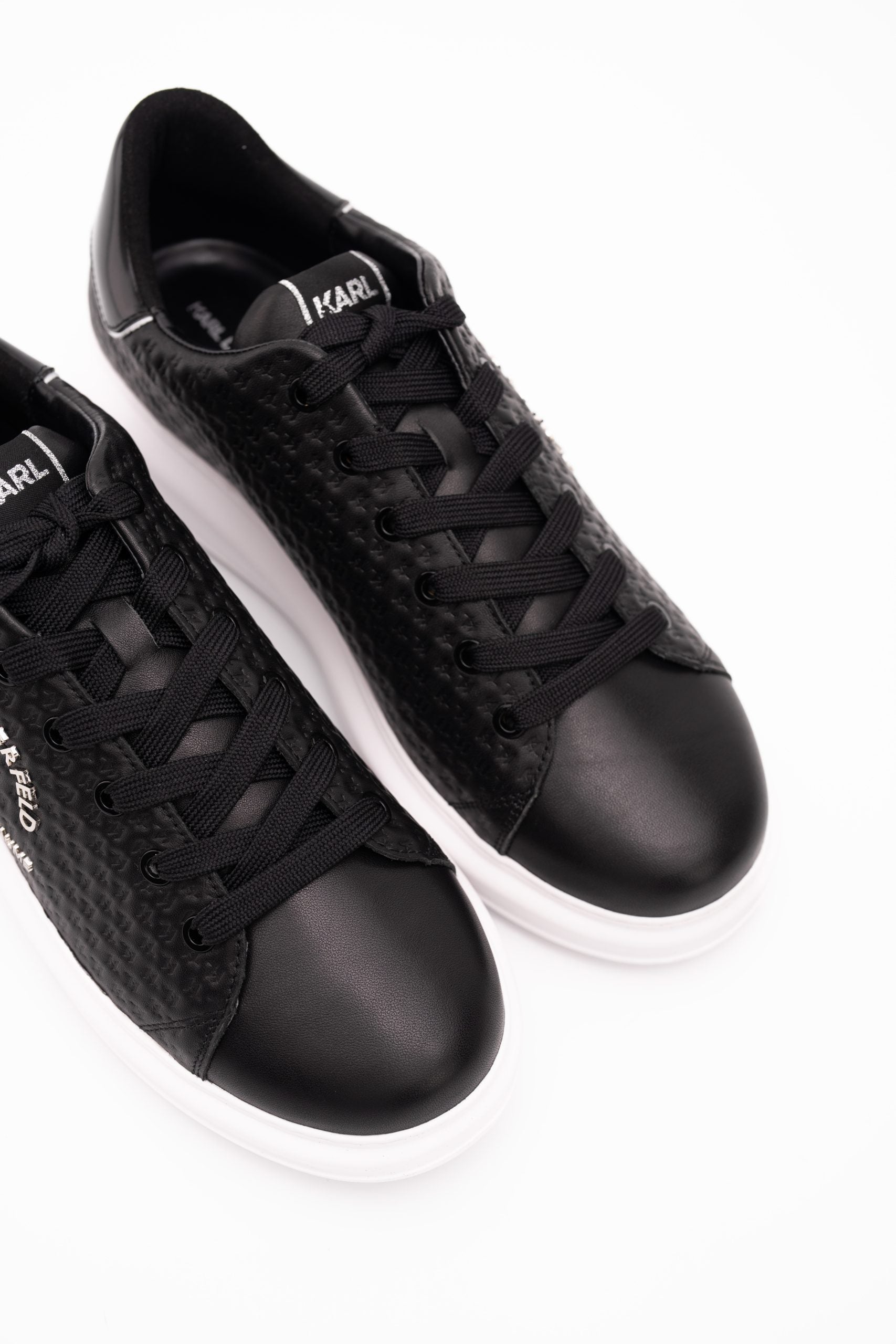 Karl Lagerfeld Men's Kapri KL Microgram Lo Black Lthr | Hydraulics