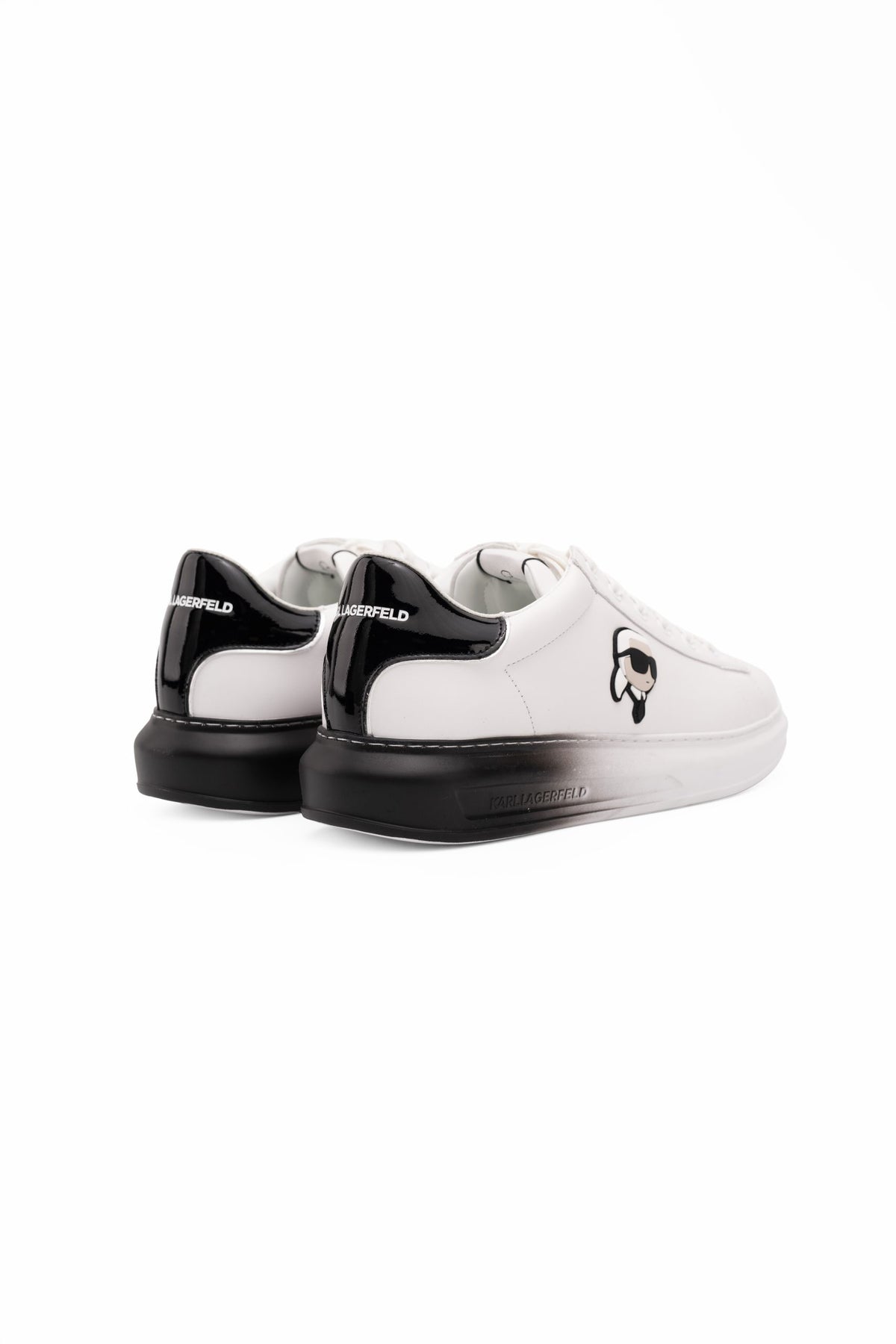 Karl Lagerfeld Men's Kapri Ombre NFT Lo Lace White Lthr | KL52530F-011