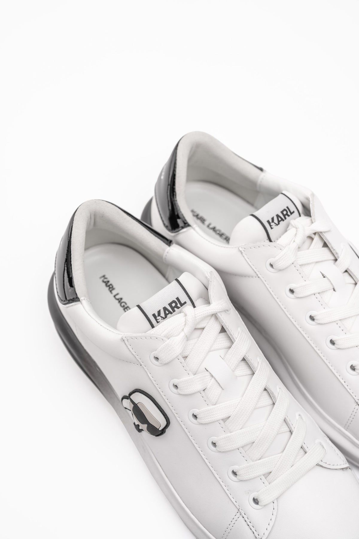 Karl Lagerfeld Men's Kapri Ombre NFT Lo Lace White Lthr | KL52530F-011
