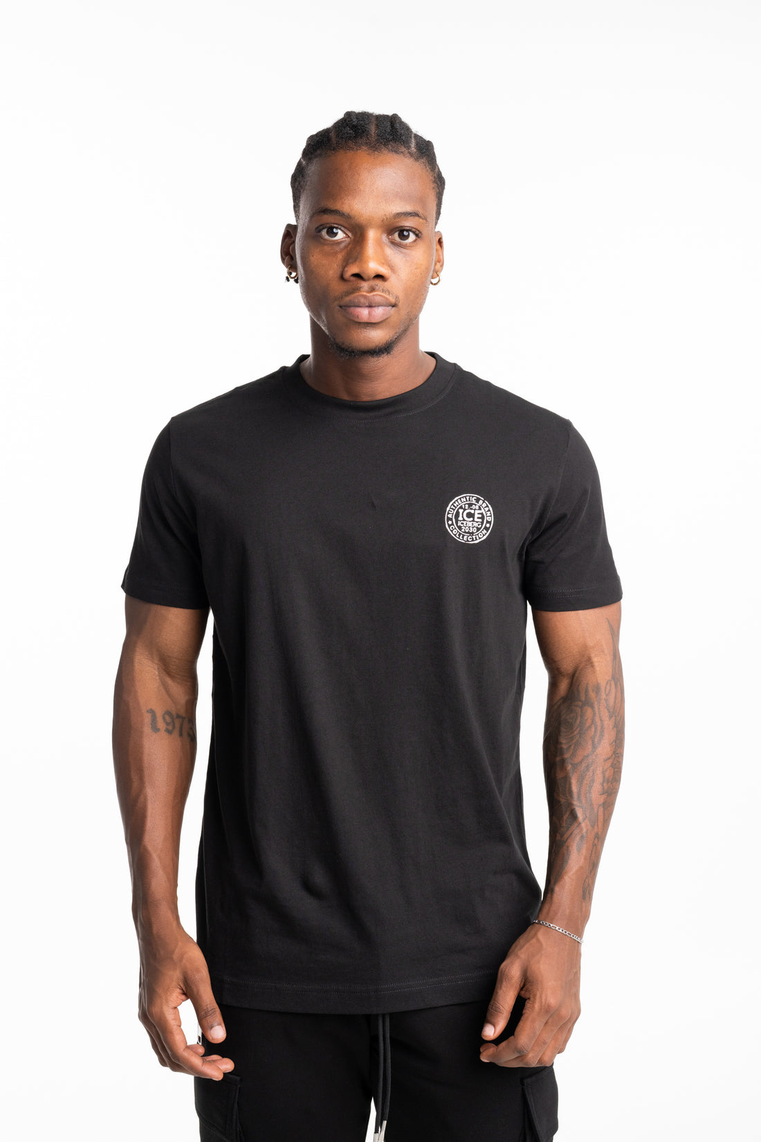 Ice Iceberg Men's T Shirt Black | S1MF0246332-9000