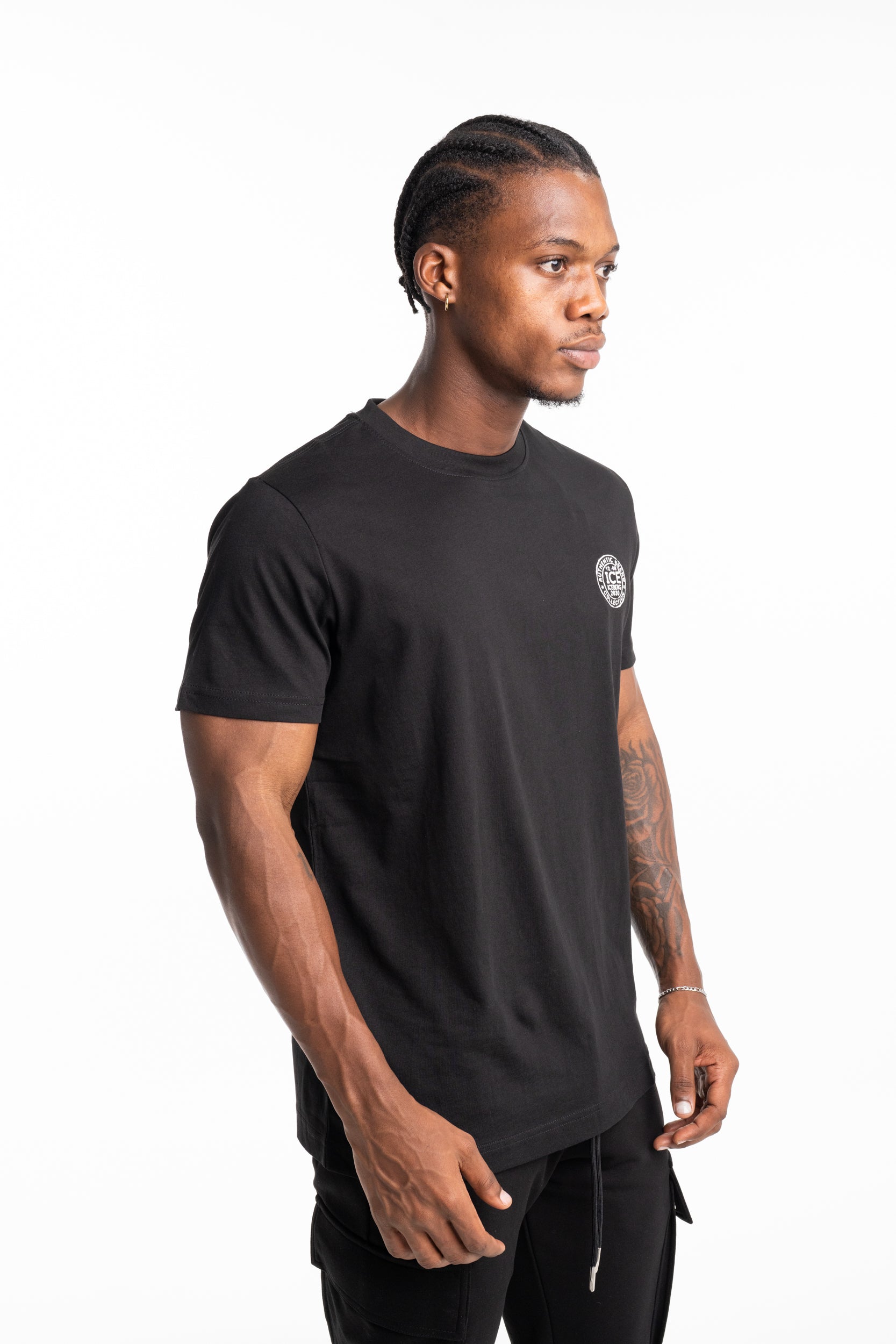 Ice Iceberg Men's T Shirt Black | S1MF0246332-9000