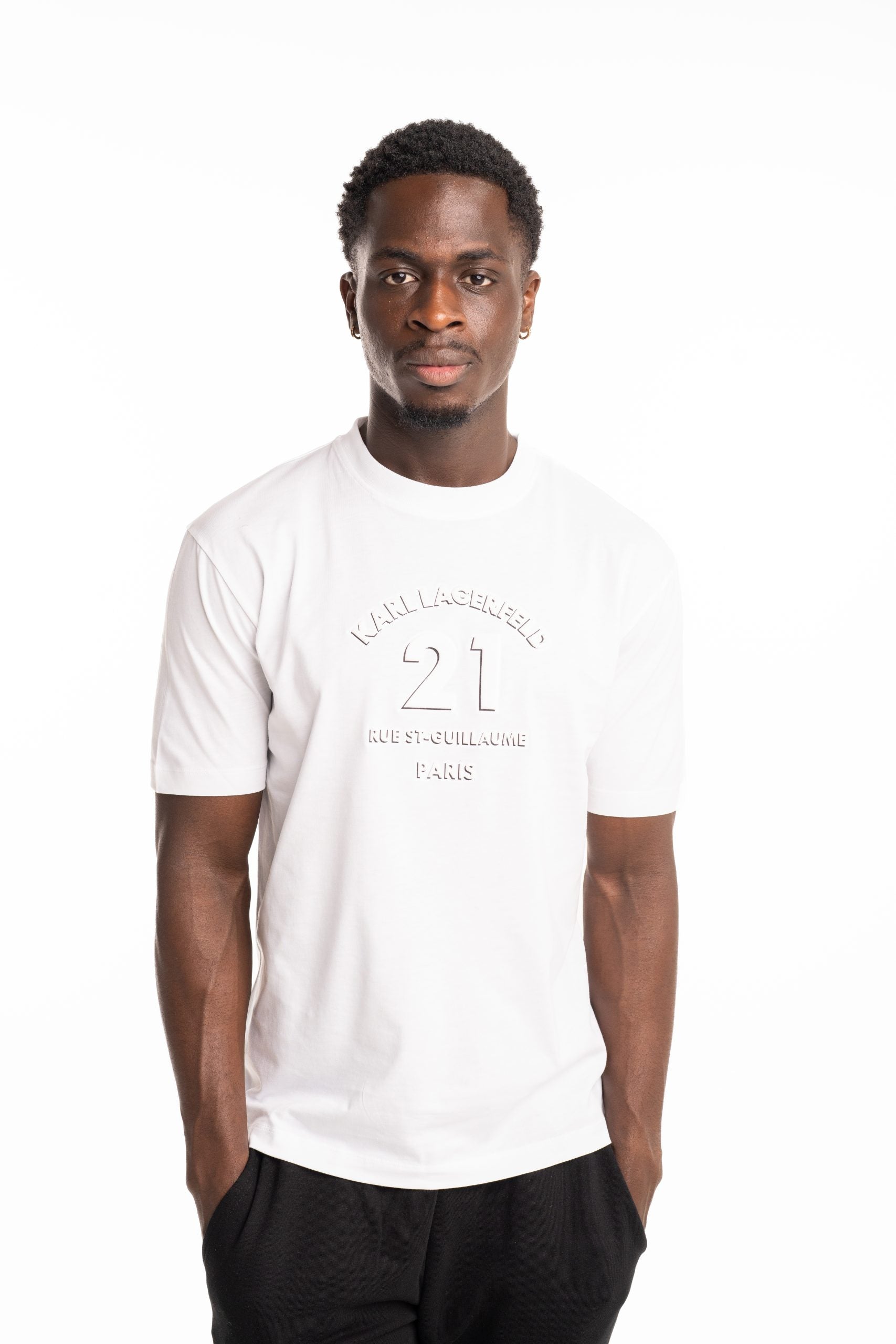 Karl Lagerfeld Men's T Shirt Crewneck White | 75516055324-10