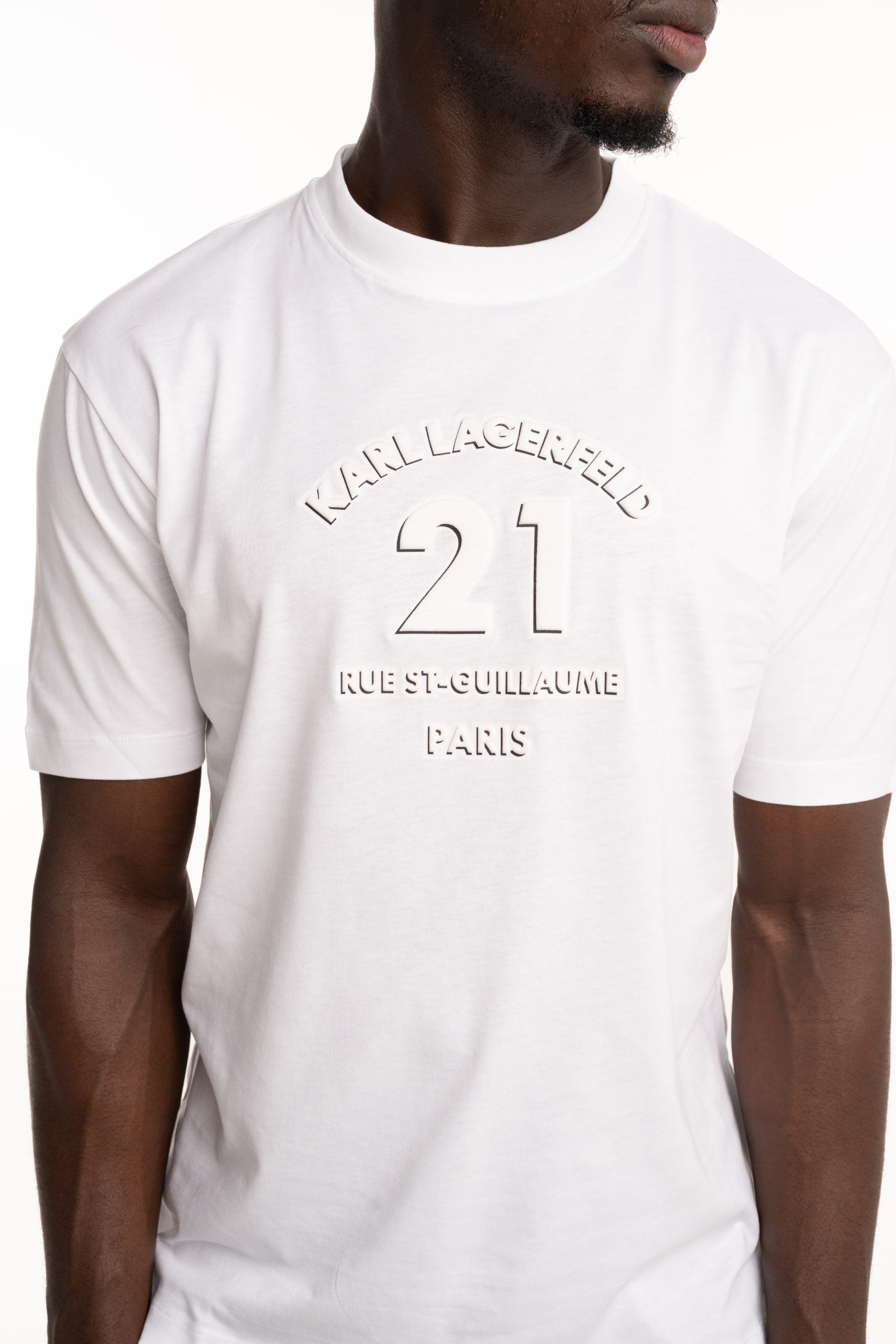 Karl Lagerfeld Men's T Shirt Crewneck White | 75516055324-10