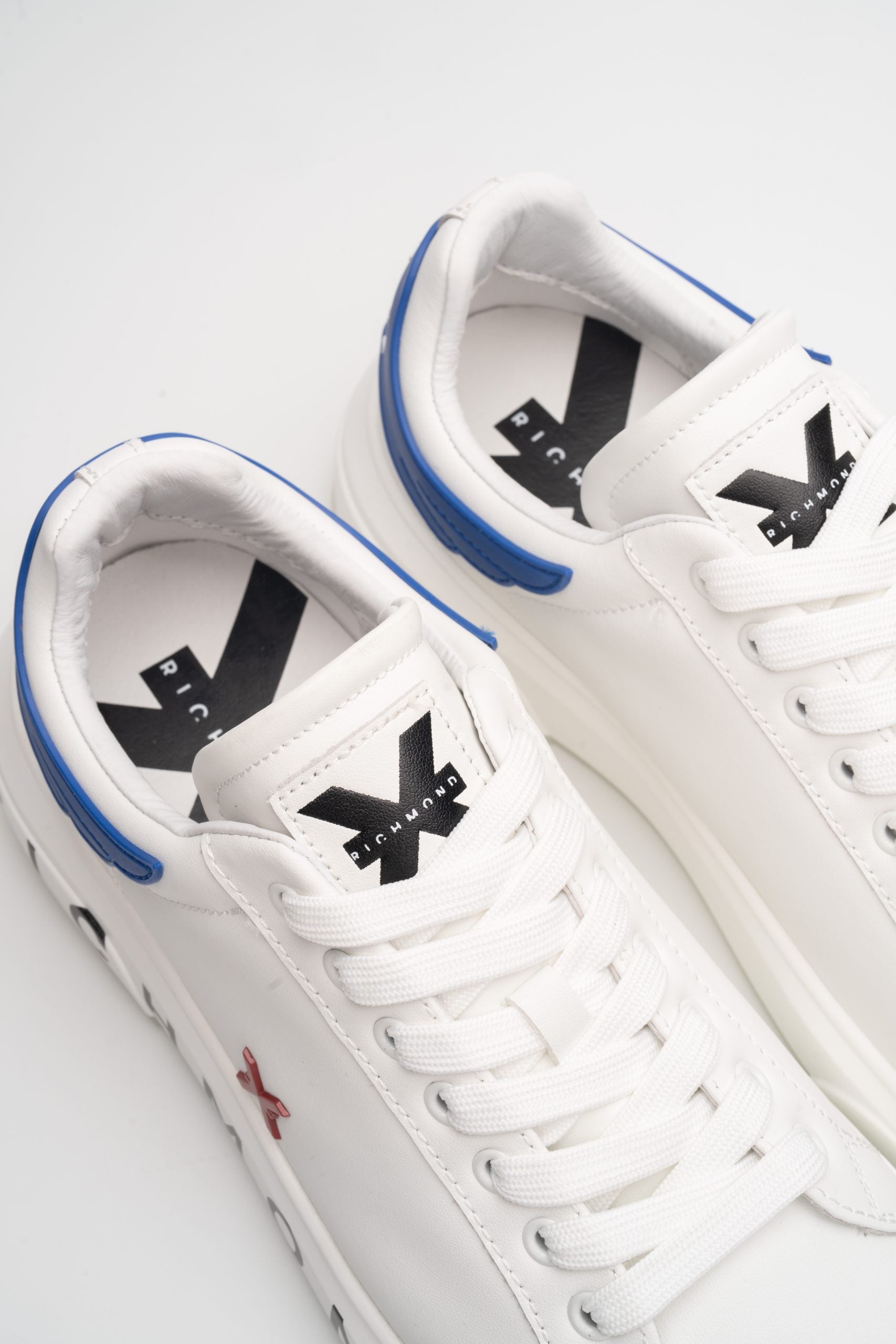 (Core) John Richmond Men's Shoes Leather White/Bluette | 29101-CP-D