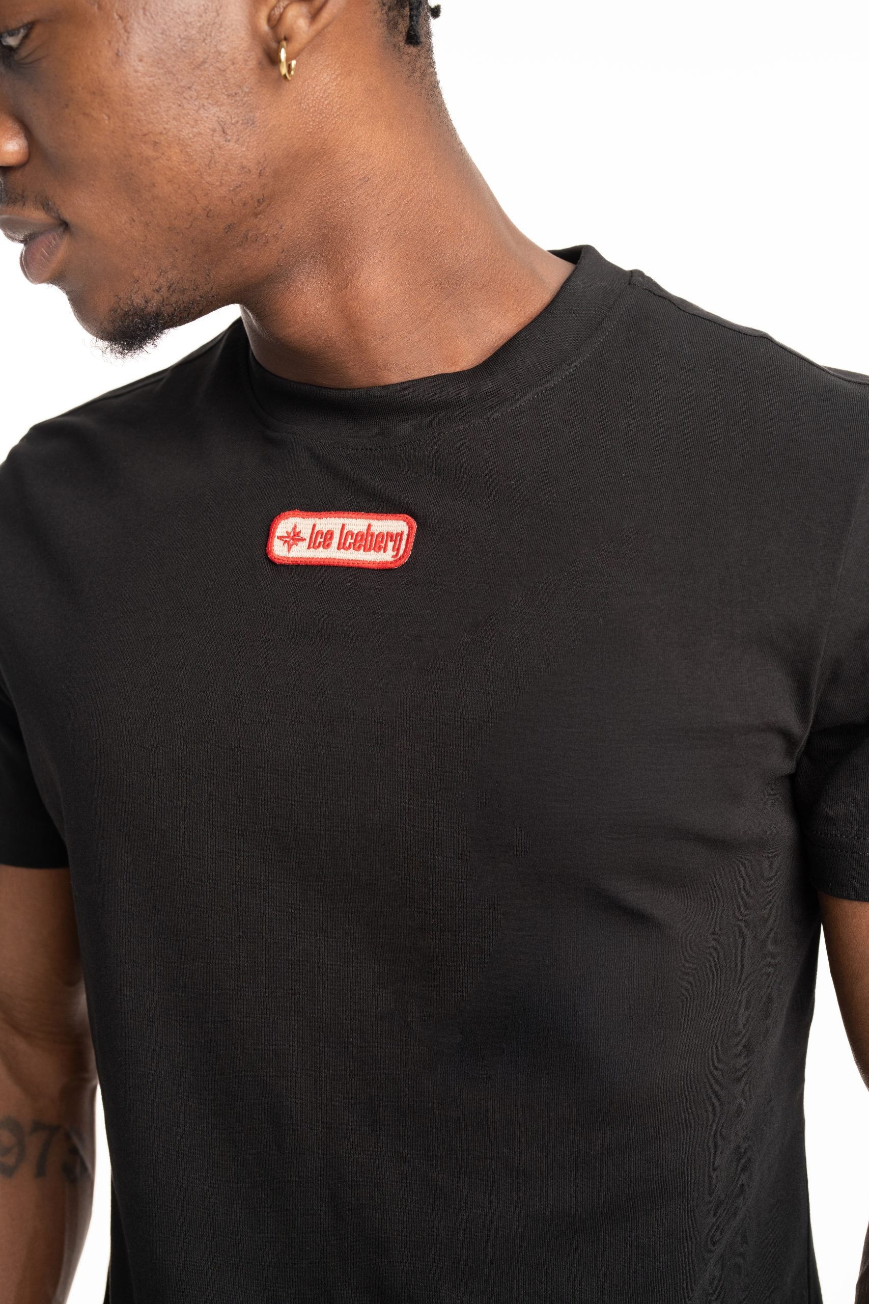 Ice Iceberg Men's T Shirt Black | S1MF01B6332-9000