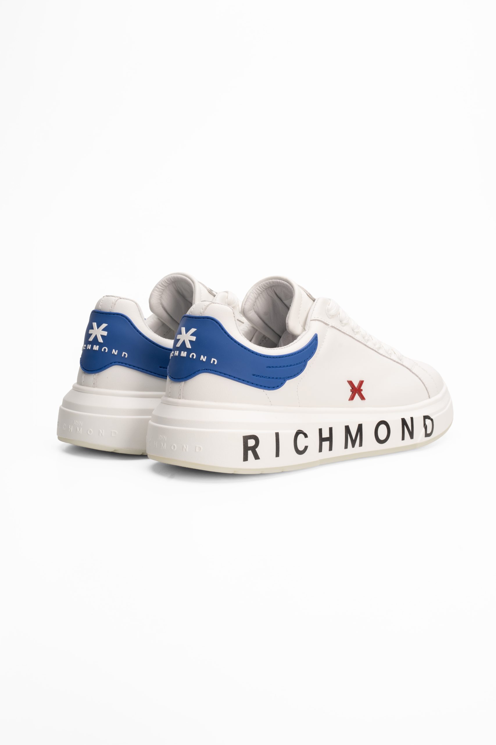 (Core) John Richmond Men's Shoes Leather White/Bluette | 29101-CP-D