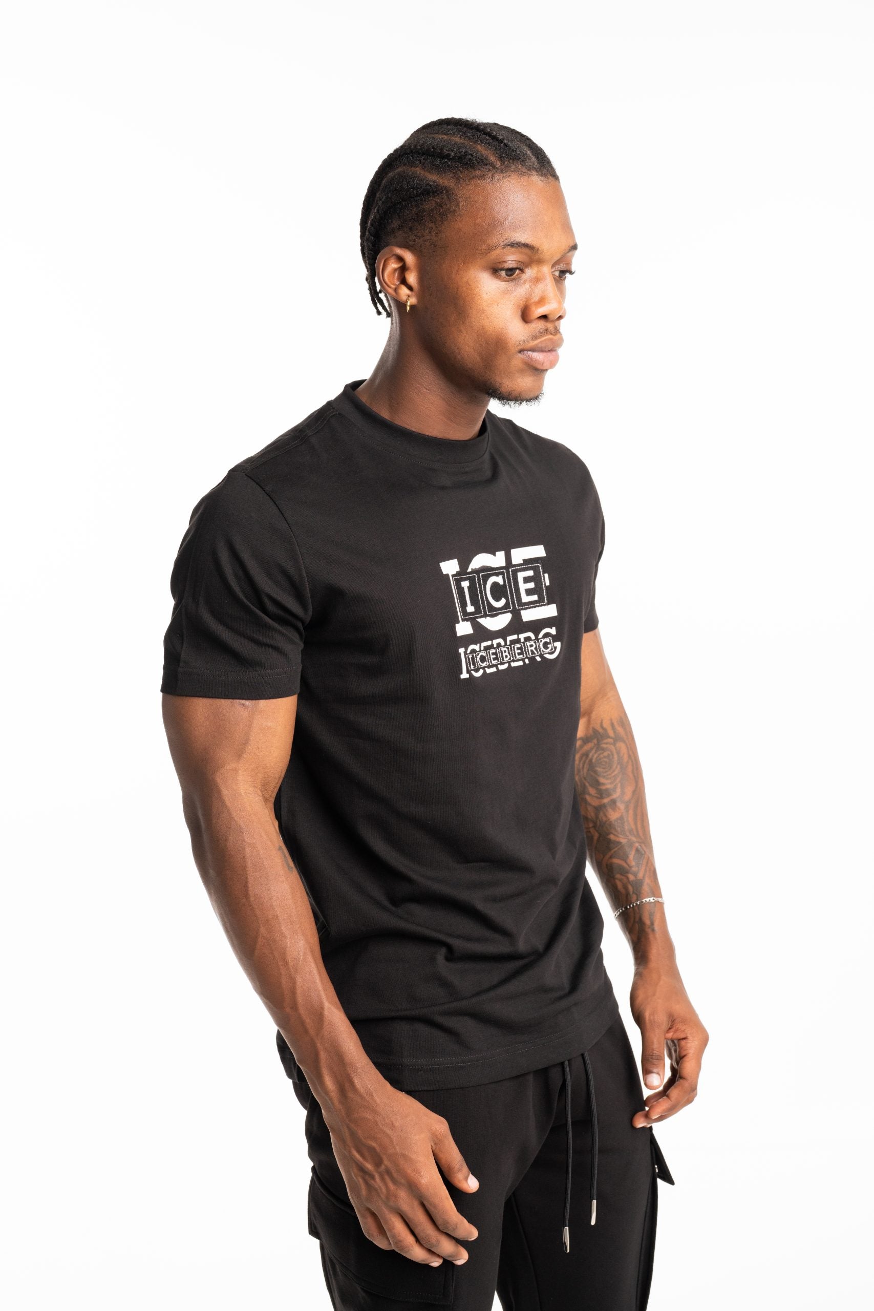 Ice Iceberg Men's T Shirt Black | S1MF0276332-9000