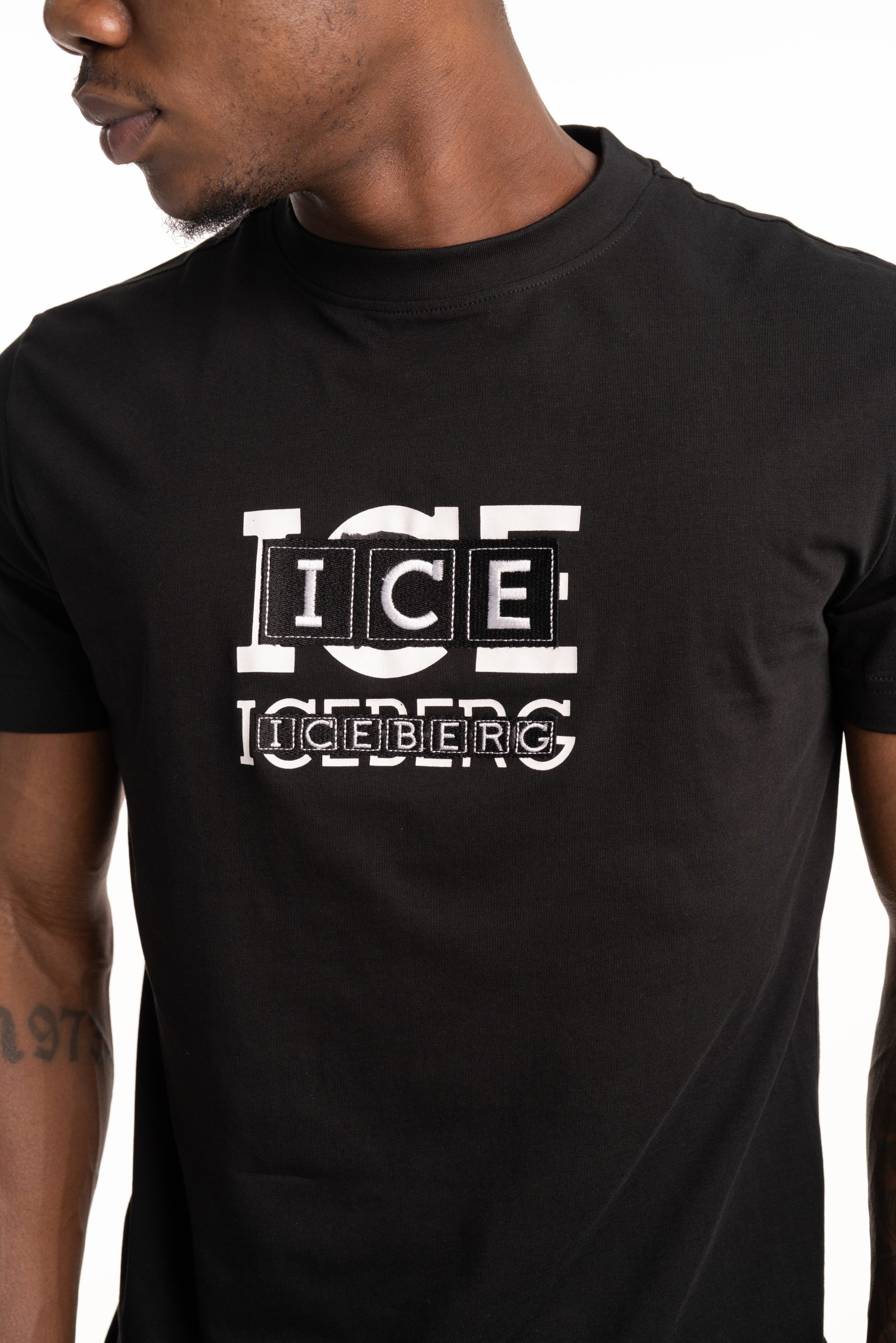 Ice Iceberg Men's T Shirt Black | S1MF0276332-9000