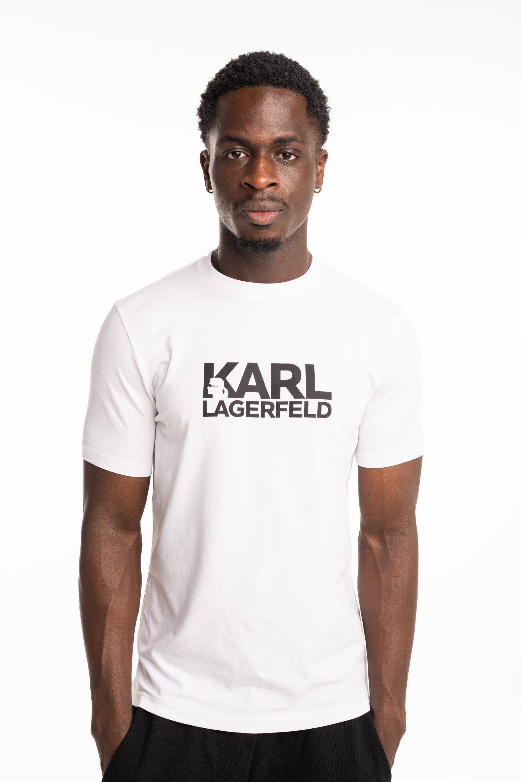 Karl Lagerfeld Men's T Shirt Crewneck White | 75508755323-10