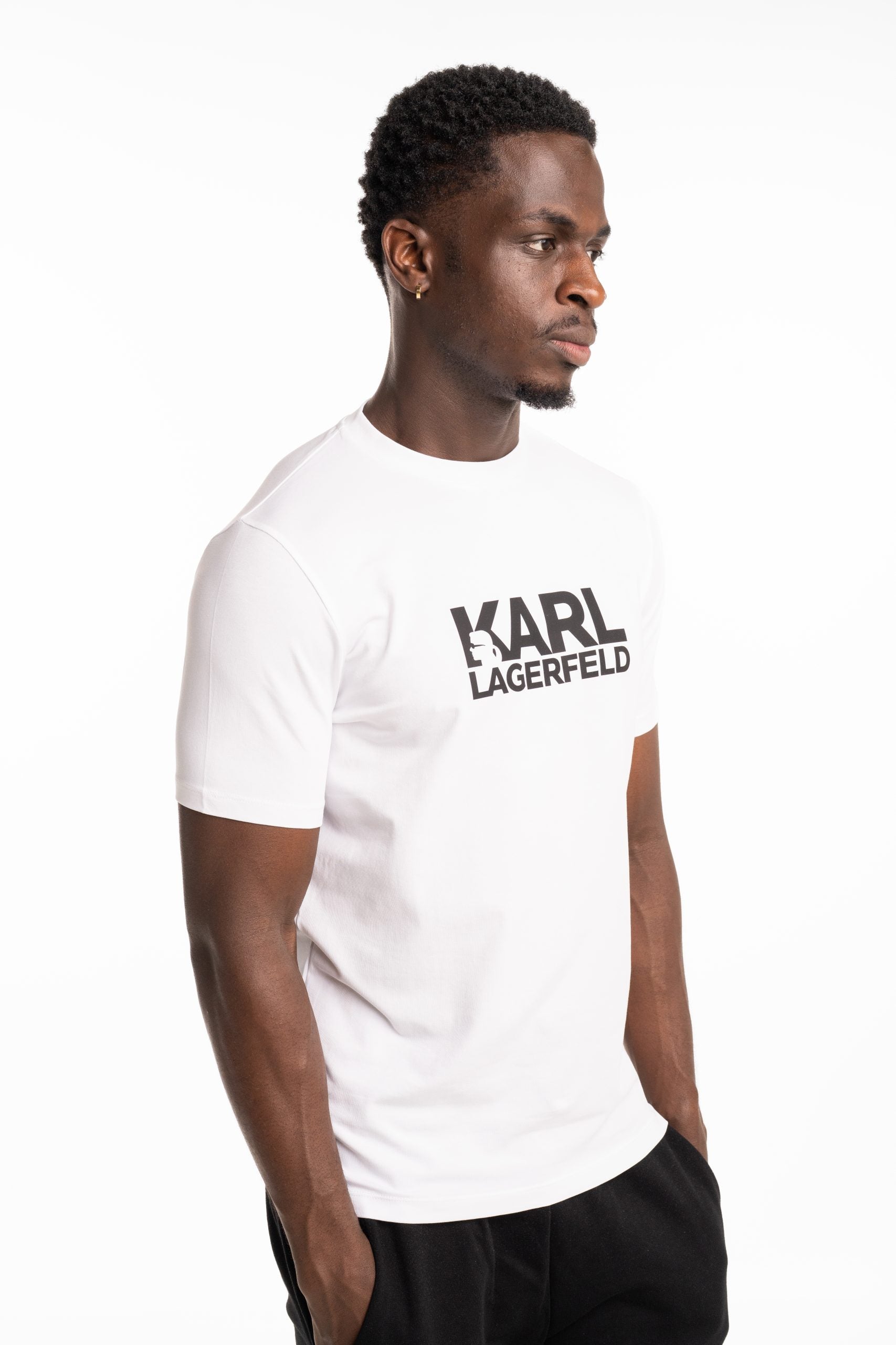Karl Lagerfeld Men's T Shirt Crewneck White | 75508755323-10