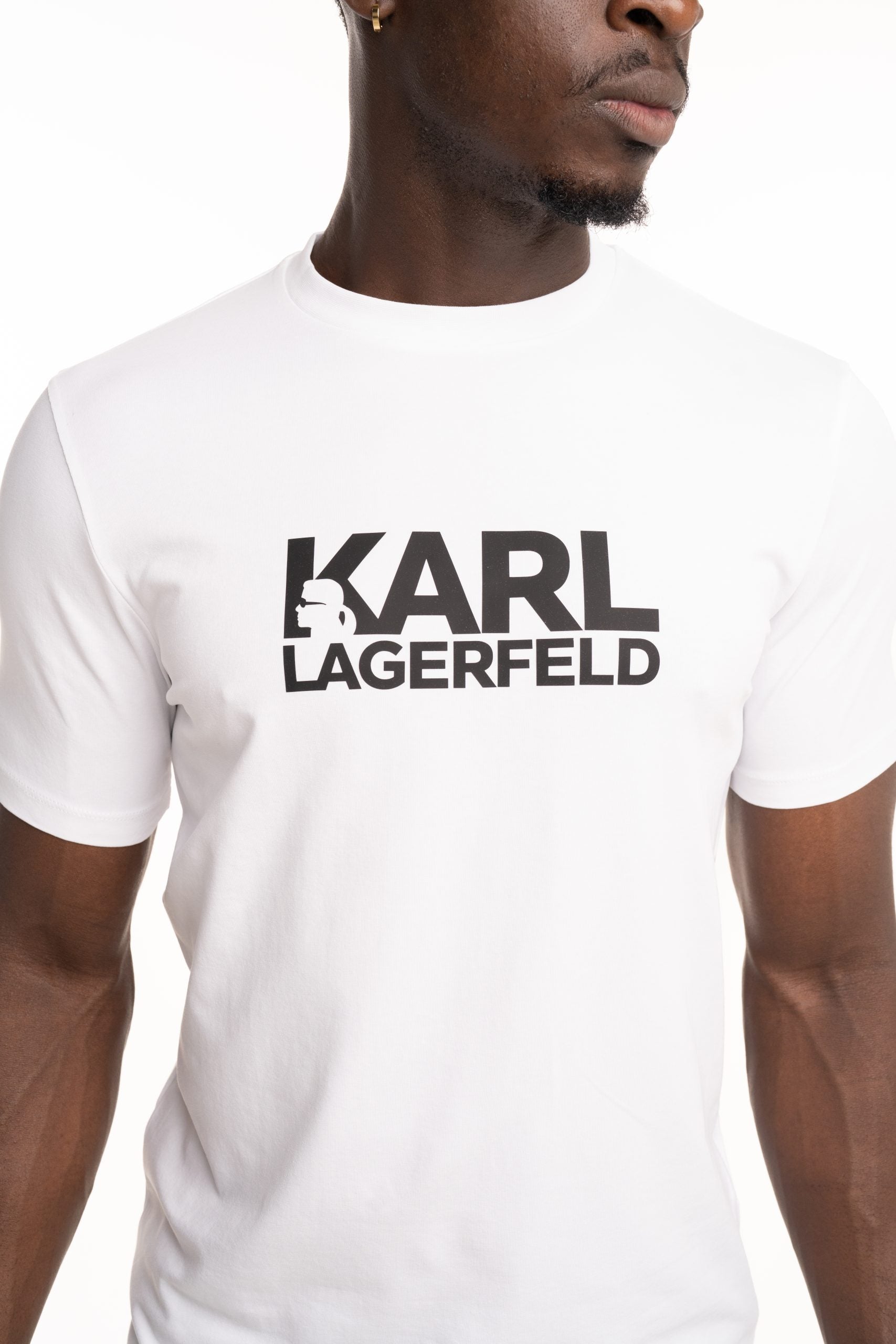 Karl Lagerfeld Men's T Shirt Crewneck White | 75508755323-10