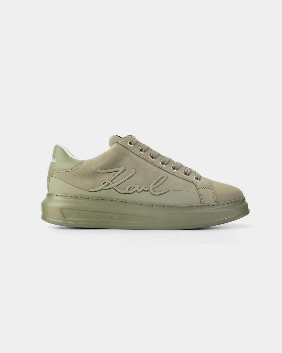 Karl Lagerfeld Men's Kapri Signia Line Light Khaki Nubuck | KL52542F-2KH