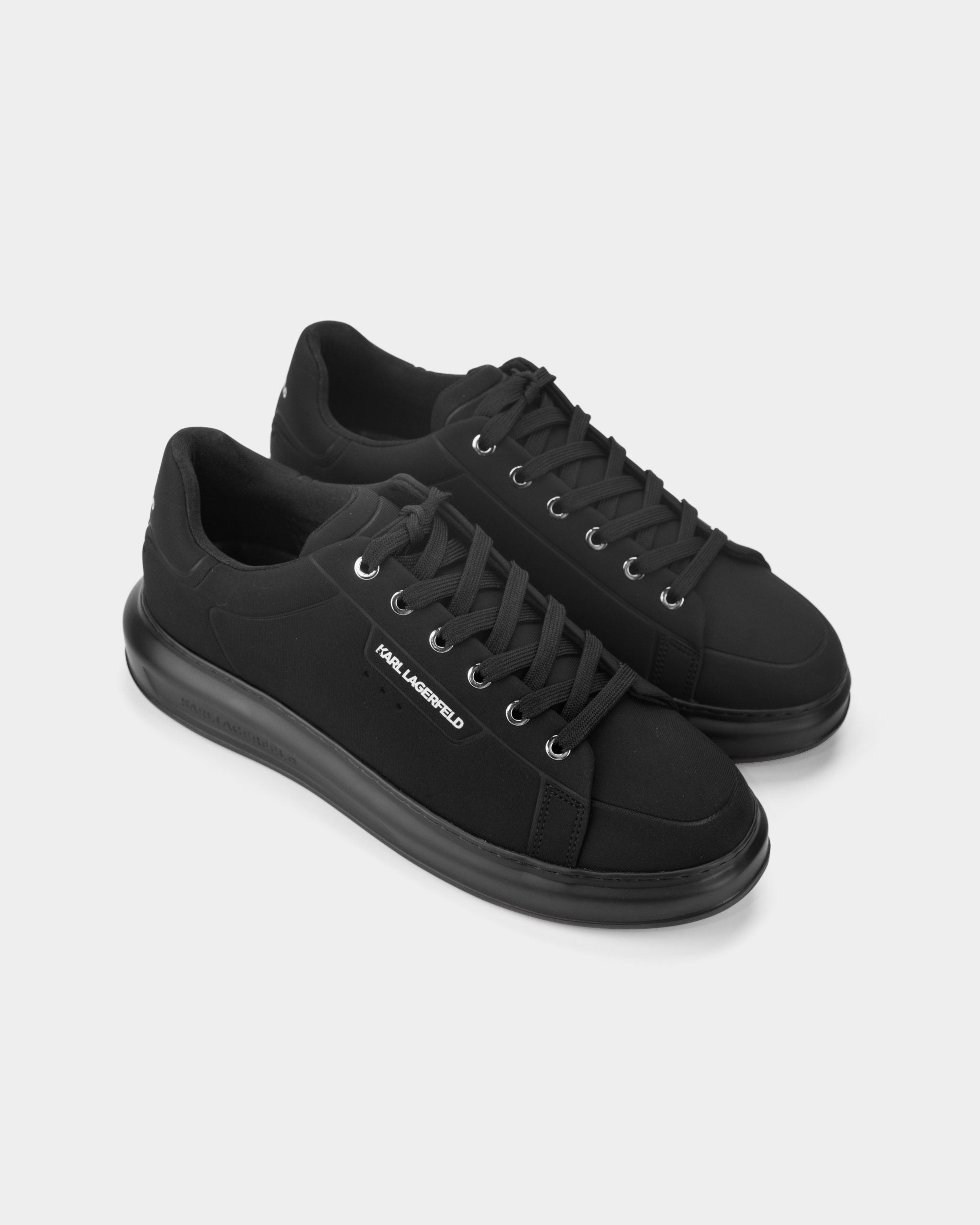 Karl Lagerfeld Men's Kapri Skuba Emboss Black Synth Textile Mono