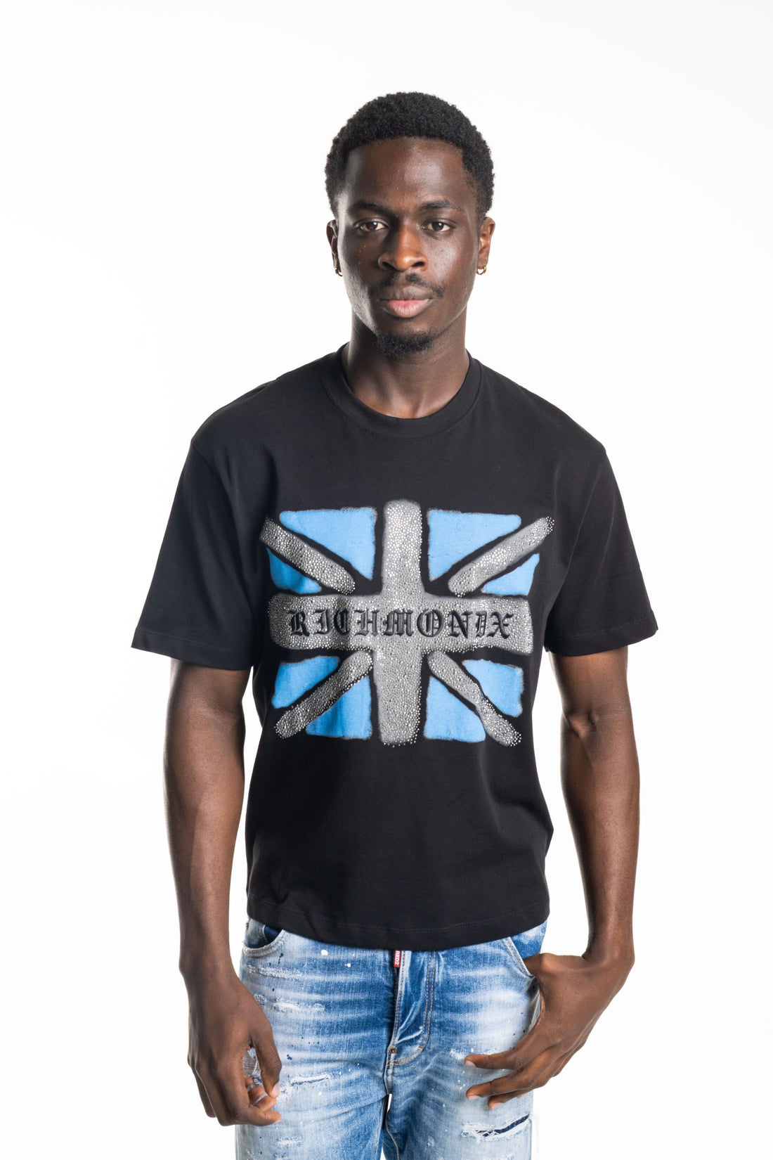 John Richmond Men's T Shirt Koleng| UMA25458TSML-Black