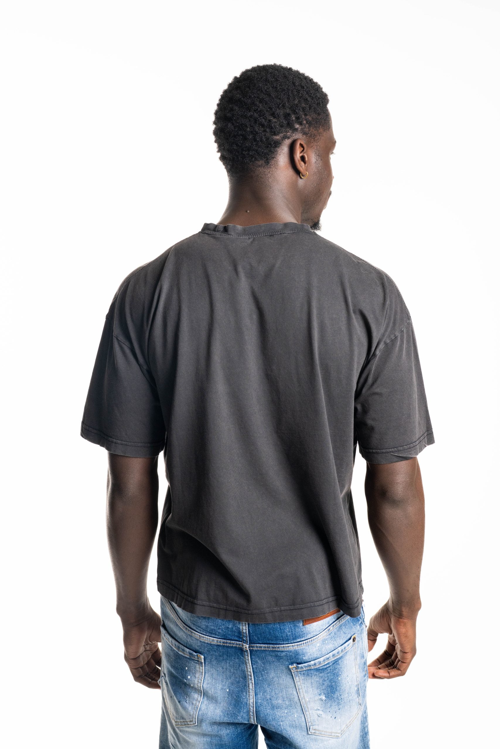 John Richmond Men's T Shirt Samat| UMA25173TSP8- Black Acid