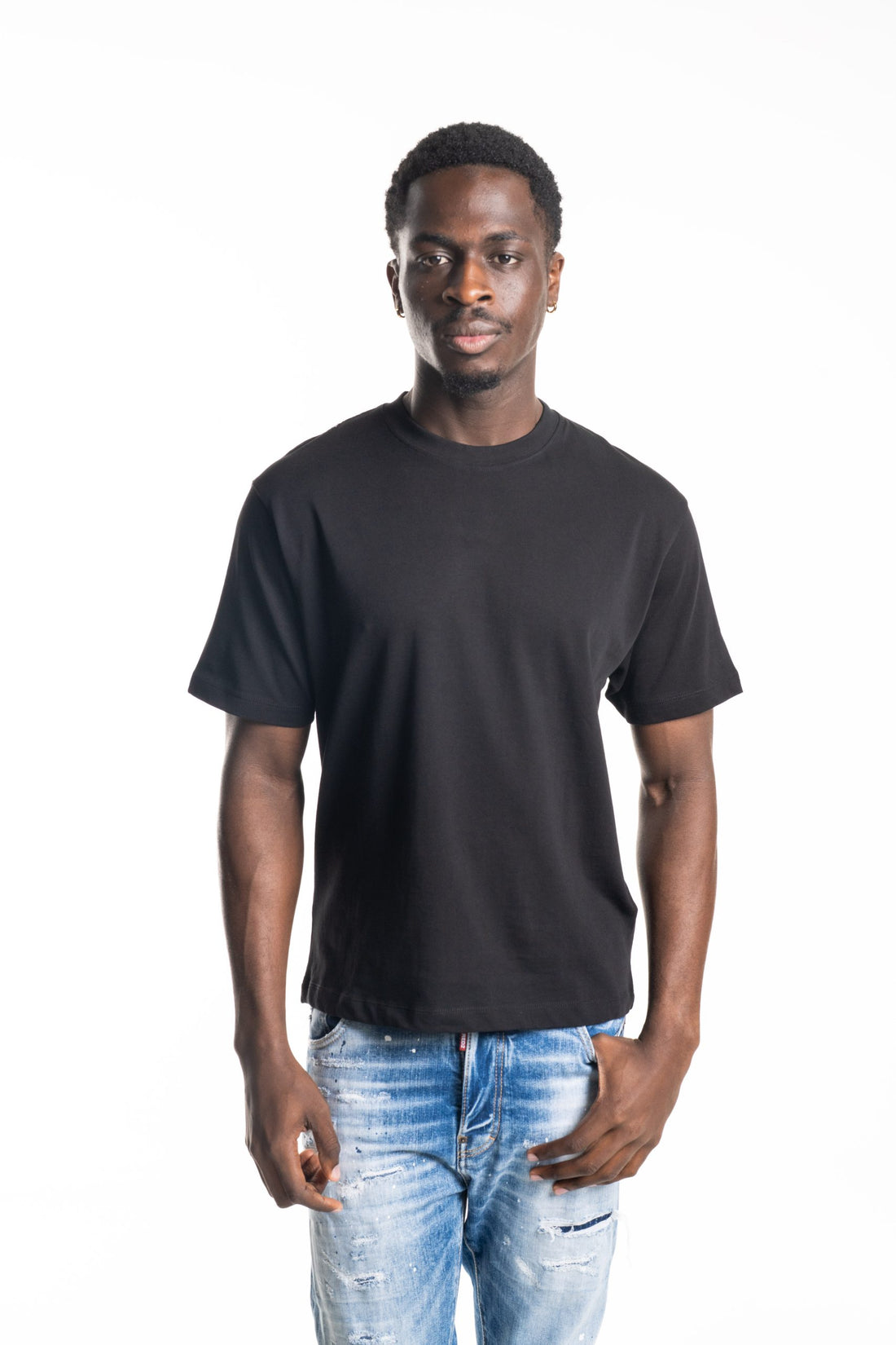 John Richmond Men's T Shirt Letlo | UMA25455TSMTL-Black
