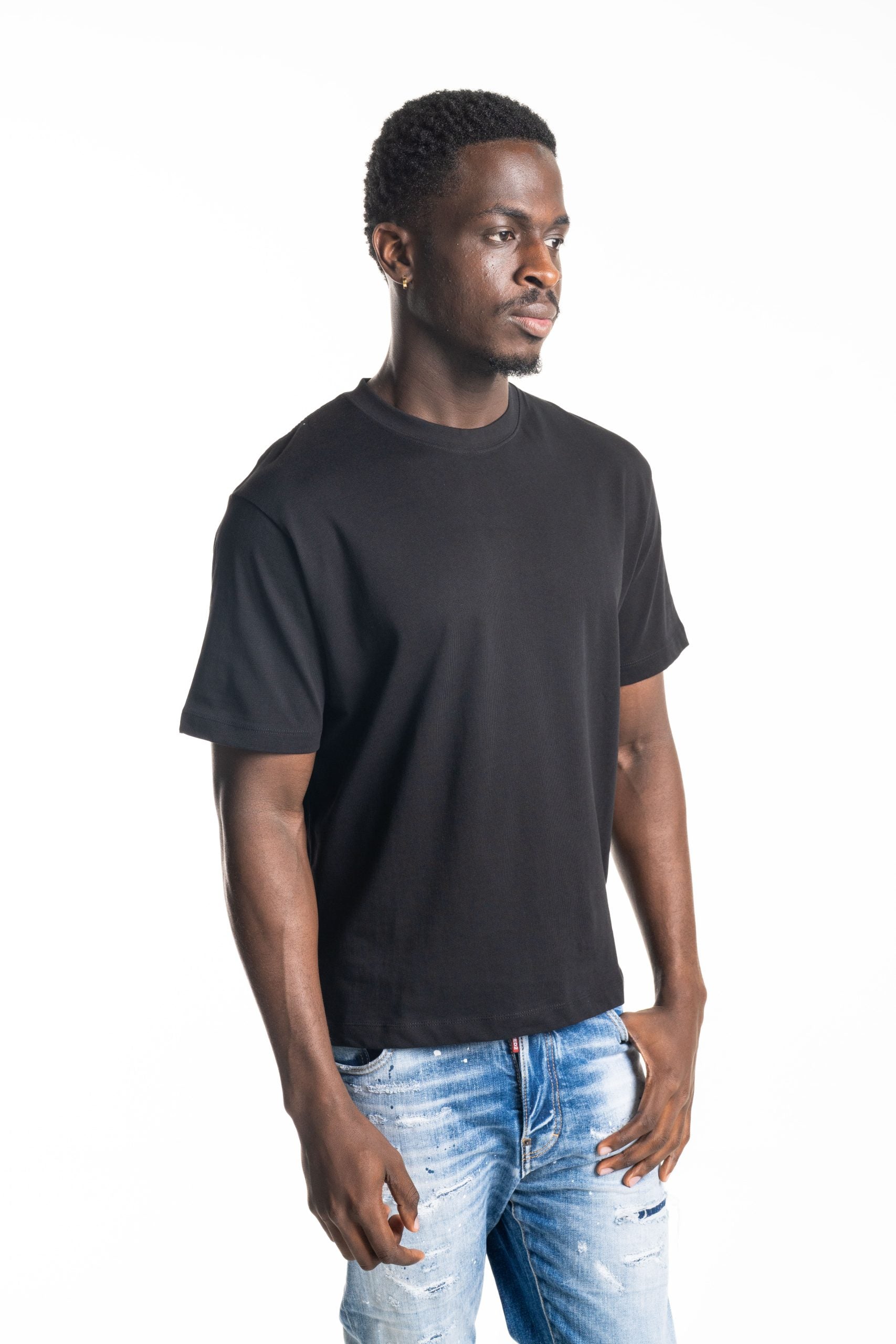 John Richmond Men's T Shirt Letlo | UMA25455TSMTL-Black