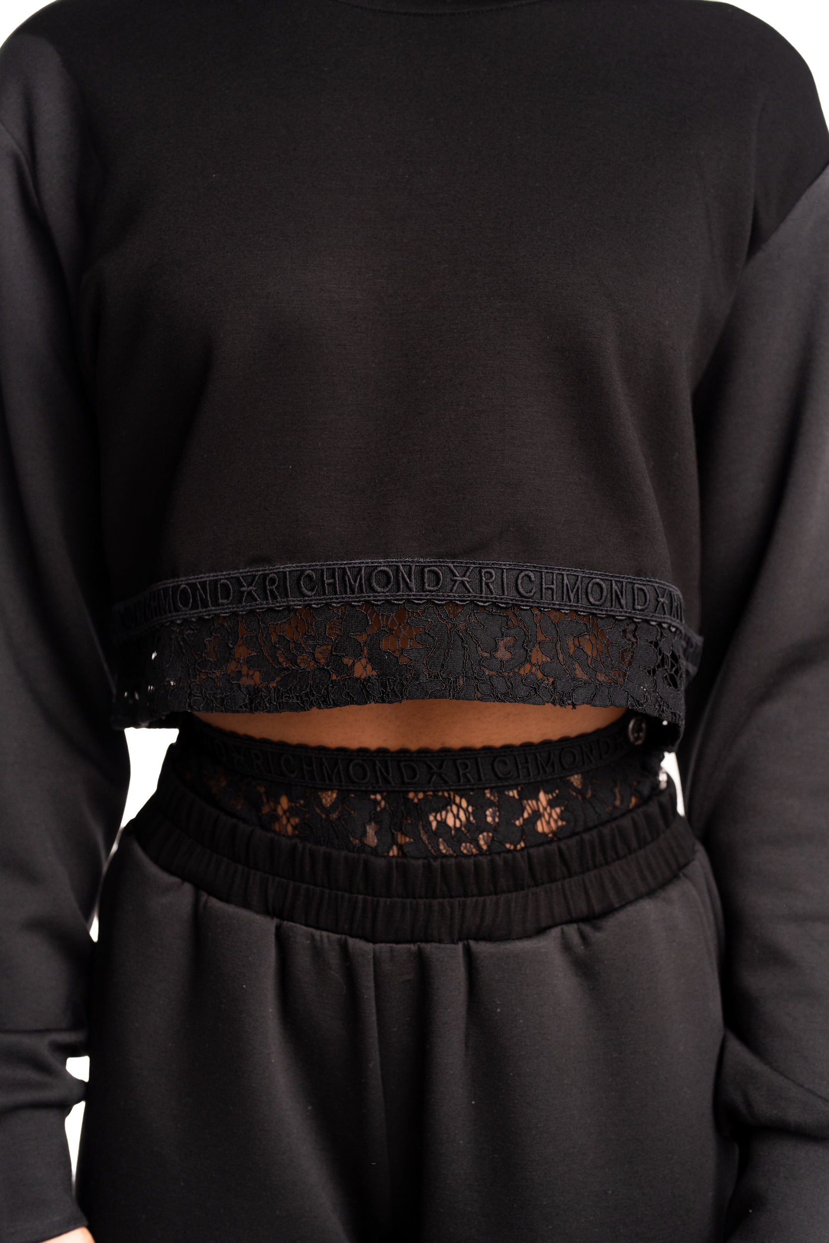 John Richmond Ladies Acharap Sweatshirt | UWP26053FEHB-Black