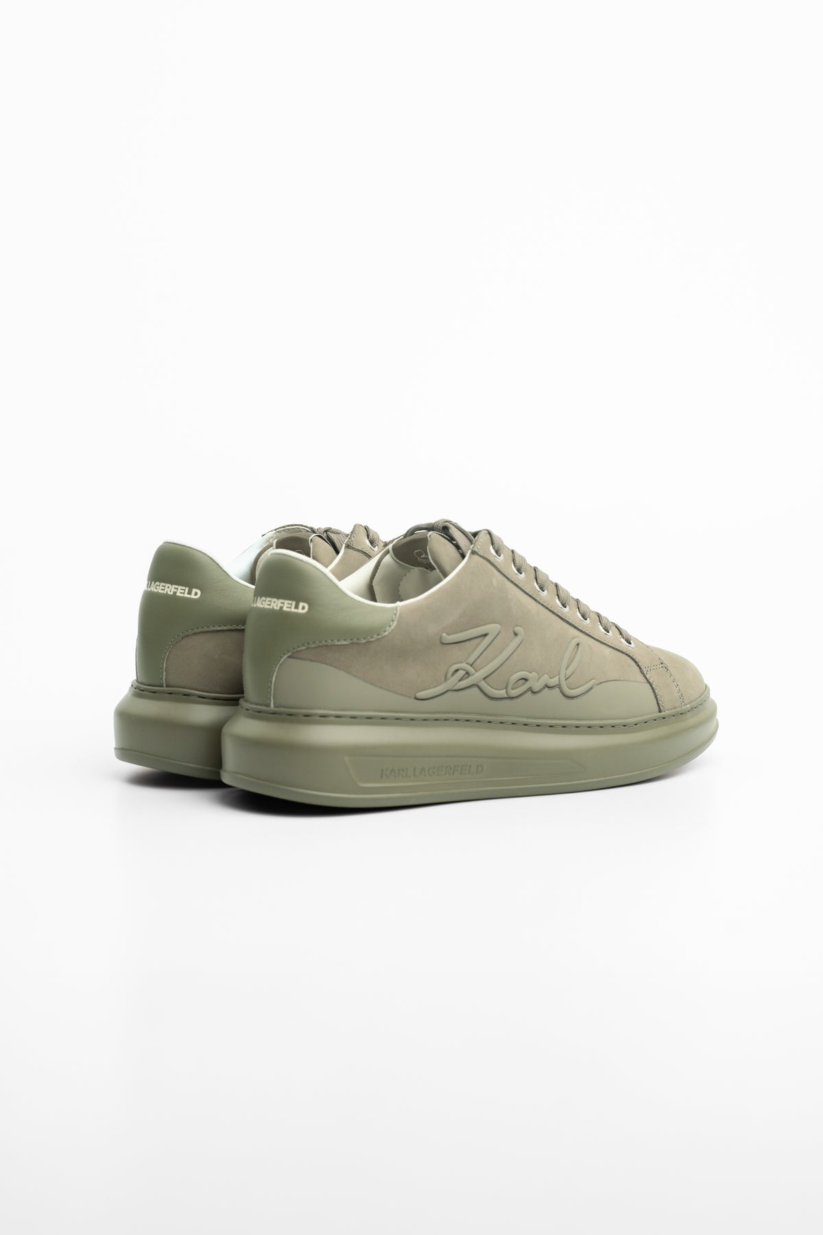 Karl Lagerfeld Men's Kapri Signia Line Light Khaki Nubuck | KL52542F-2KH