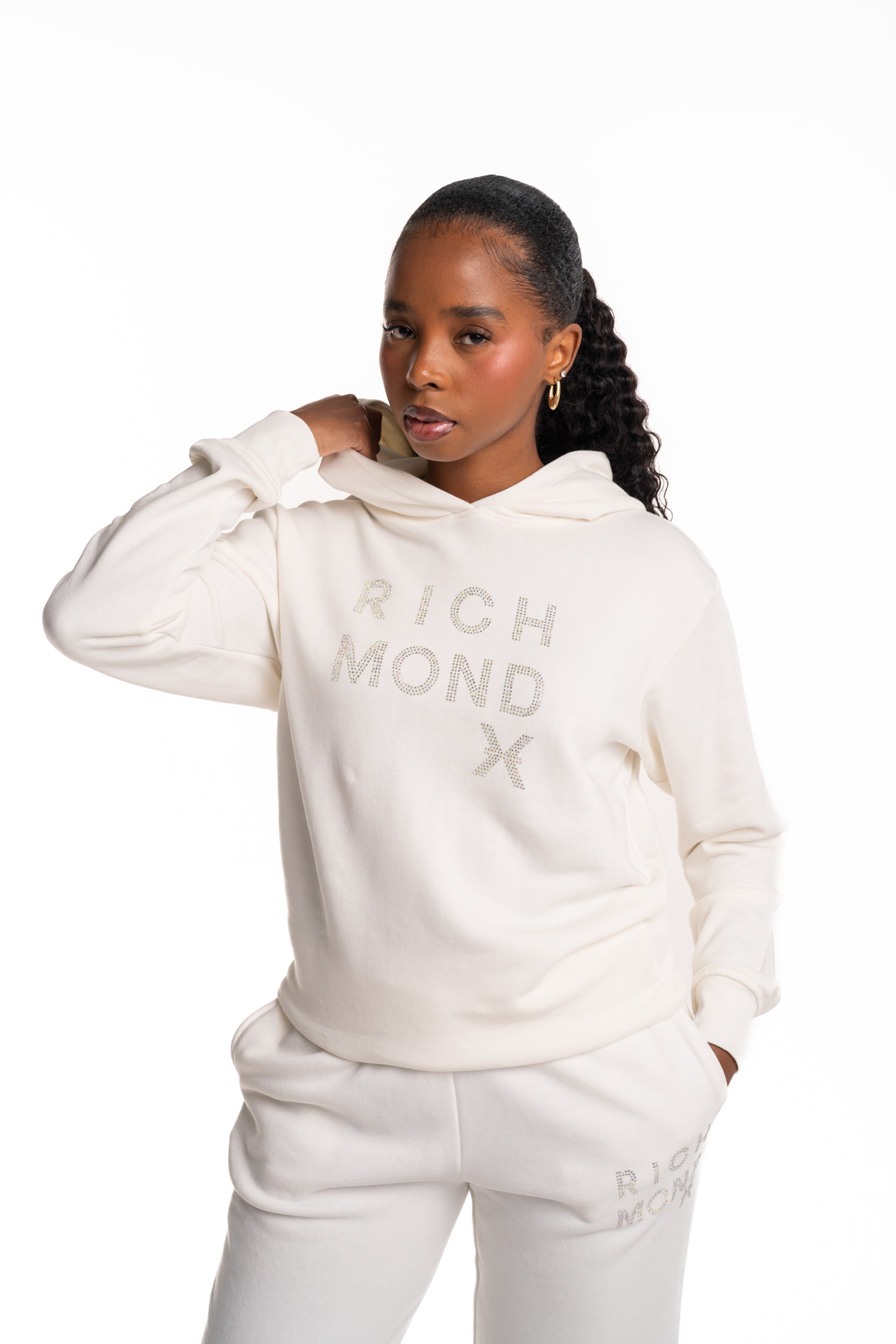 John Richmond Ladies Sehuane Sweatshirt | UWP26029FEGK-Off White