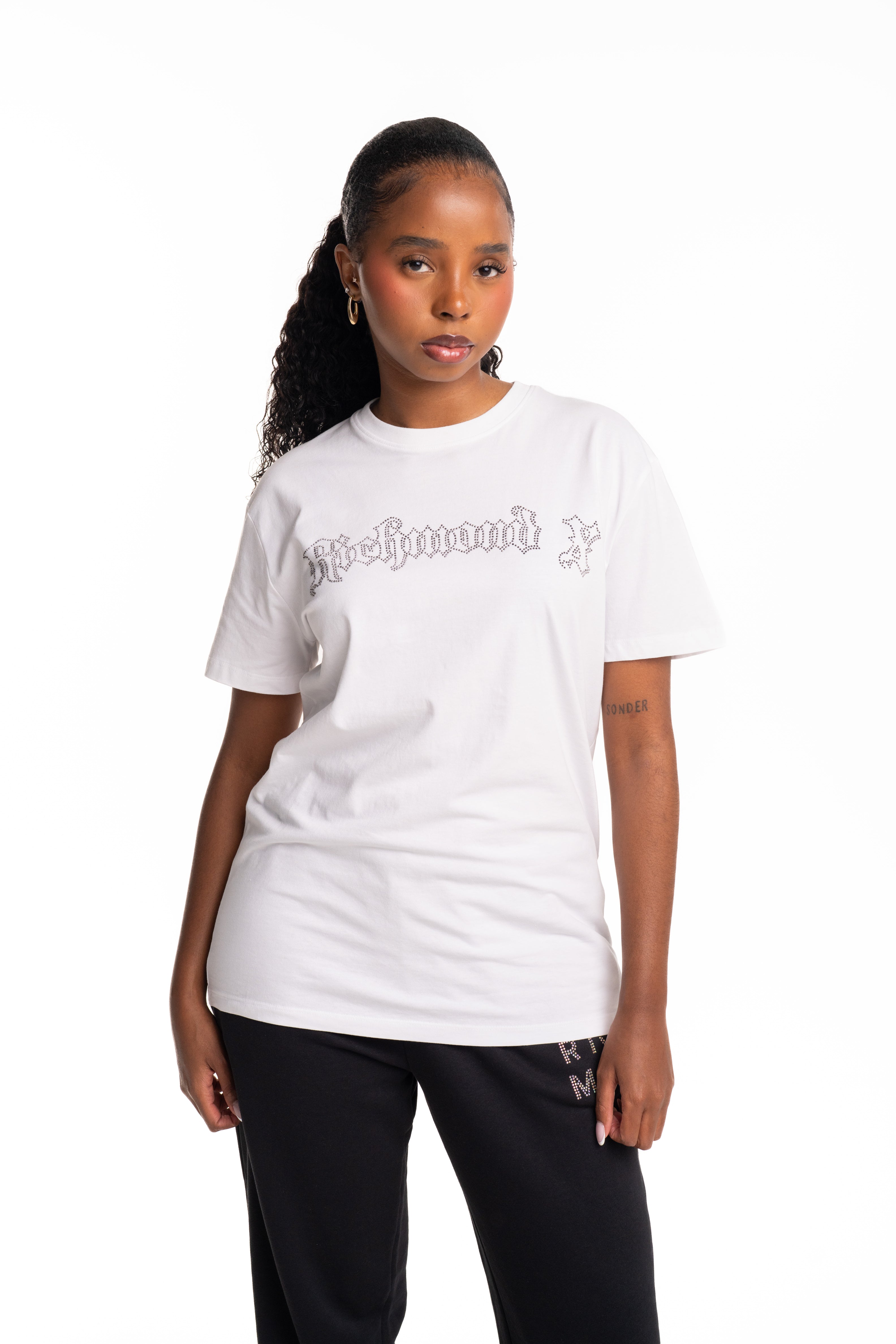John Richmond Ladies T Shirt Toulep | UWA25069TSP8-White