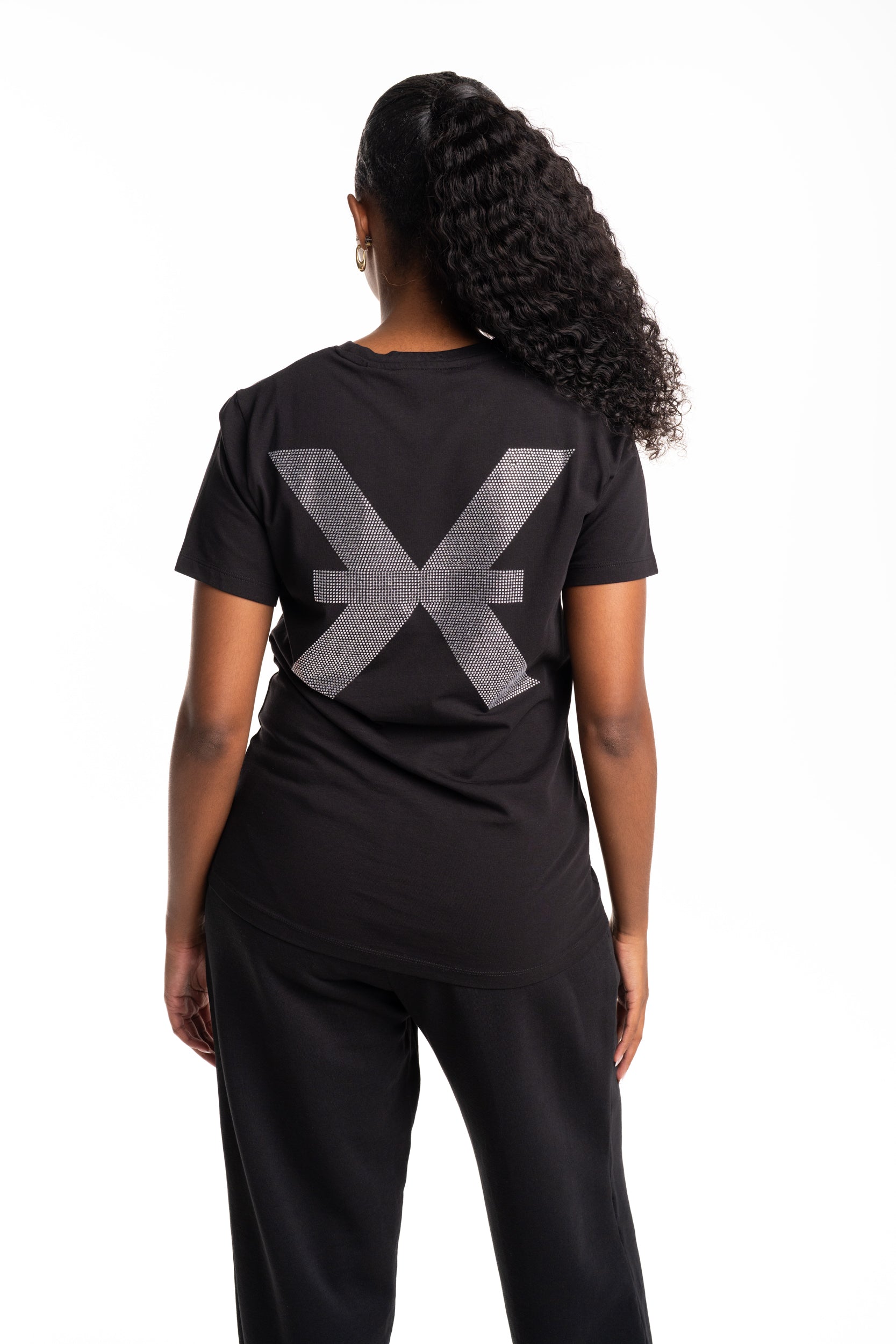 John Richmond Ladies Seopo T Shirt | UWP26025TSCK-Black
